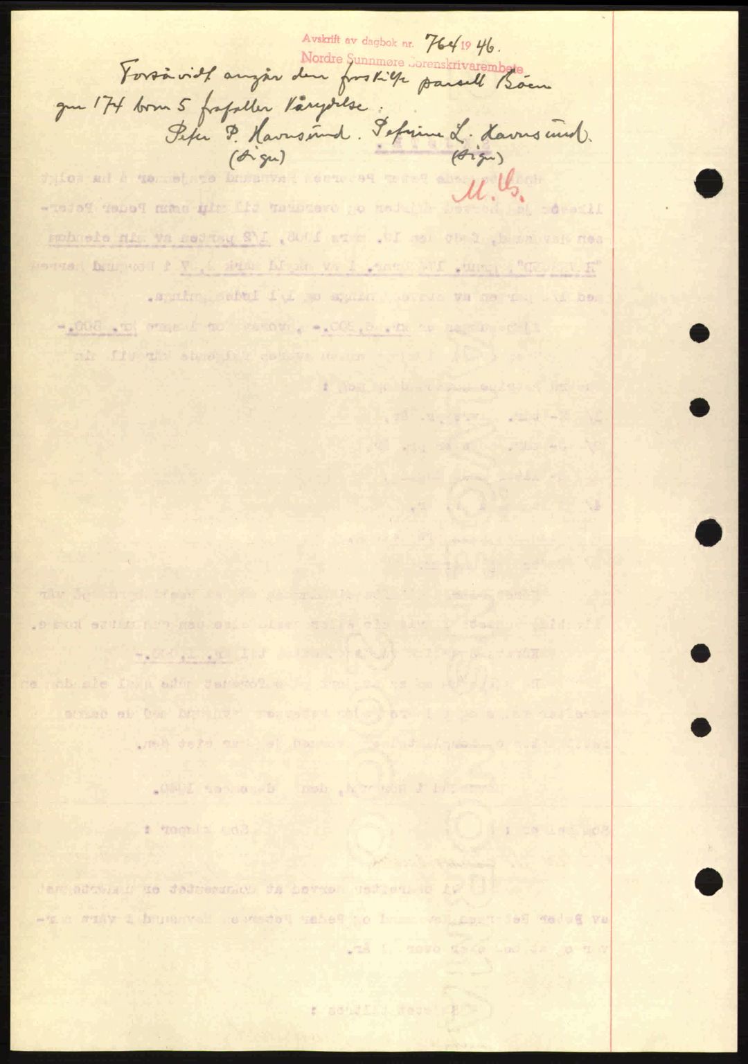 Nordre Sunnmøre sorenskriveri, AV/SAT-A-0006/1/2/2C/2Ca: Mortgage book no. A10, 1940-1941, Diary no: : 1758/1940