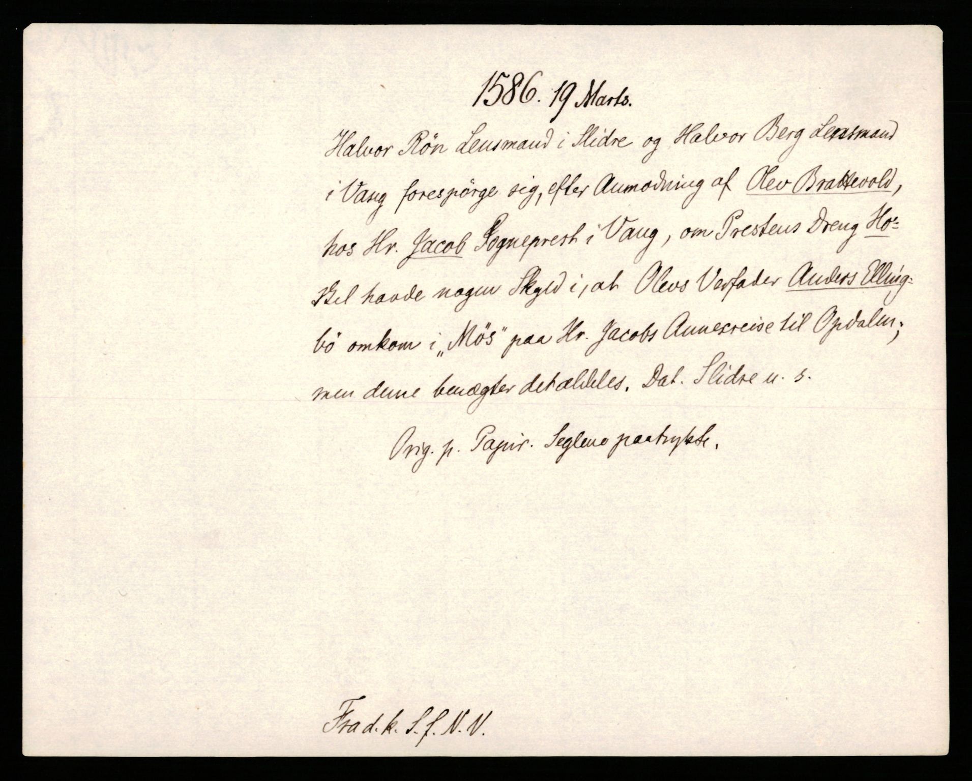 Riksarkivets diplomsamling, AV/RA-EA-5965/F35/F35b/L0003: Riksarkivets diplomer, seddelregister, 1583-1592, p. 131