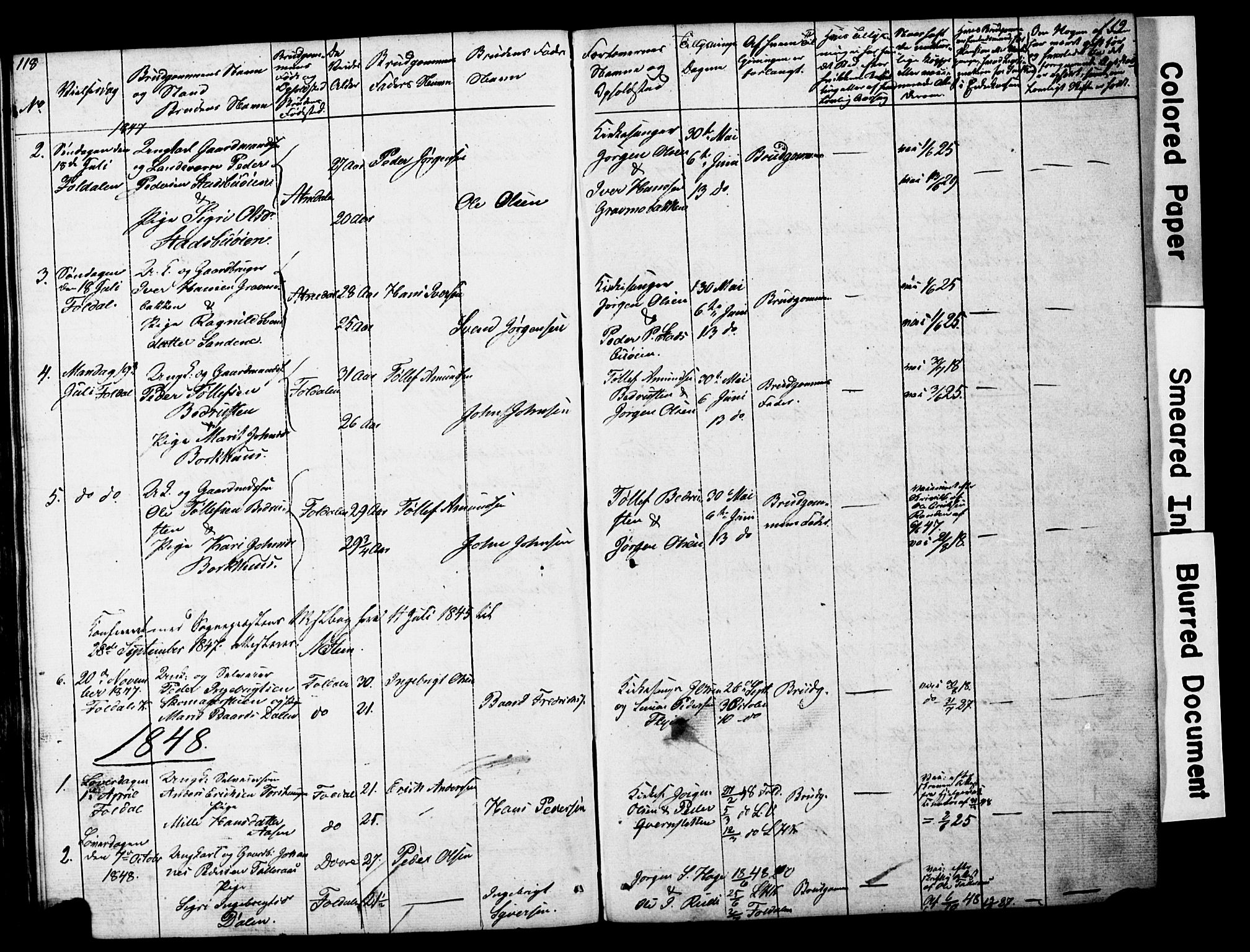 Lesja prestekontor, SAH/PREST-068/H/Ha/Hab/L0014: Parish register (copy) no. 14, 1842-1856, p. 118-119