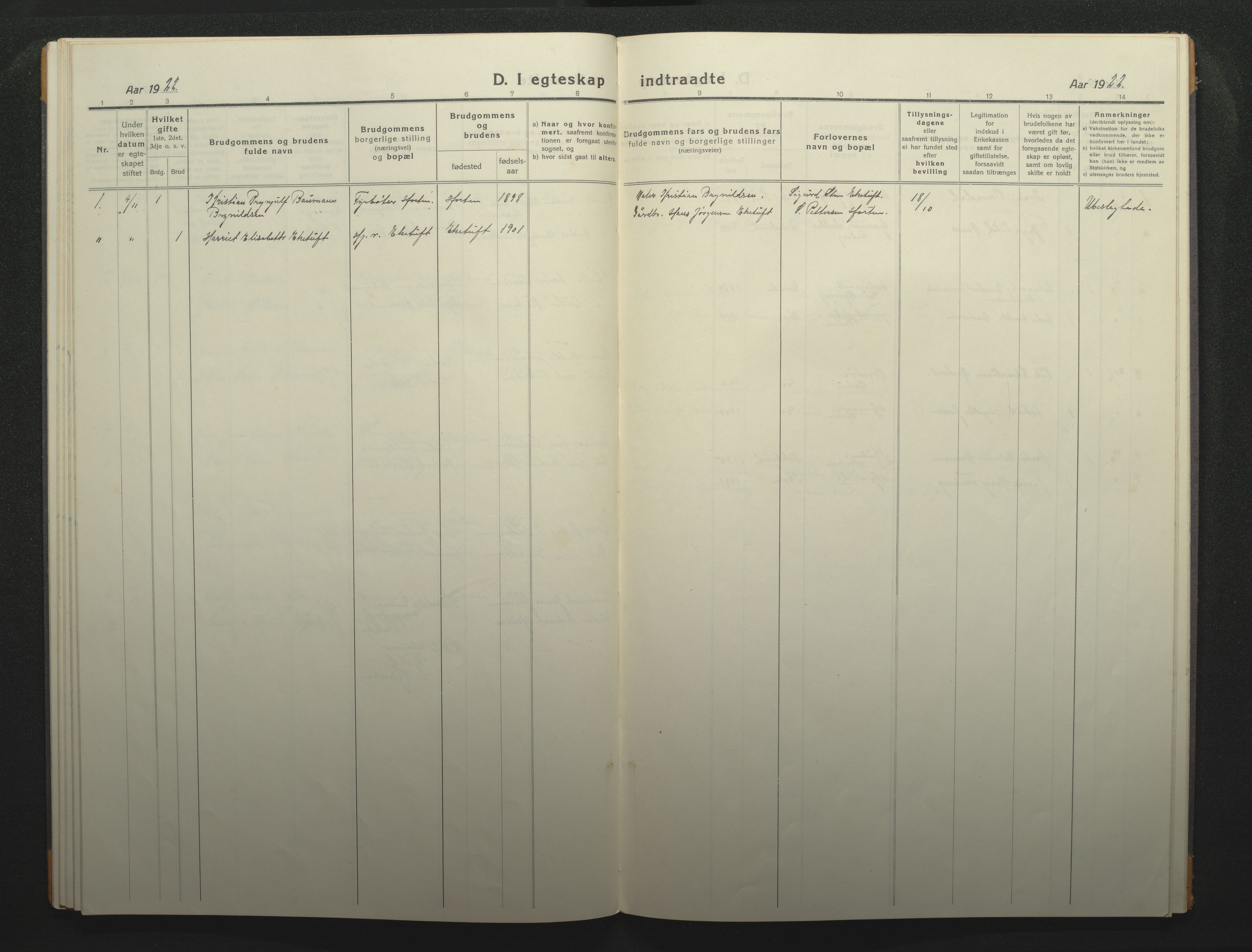 Borre kirkebøker, AV/SAKO-A-338/F/Fc/L0004: Parish register (official) no. III 4, 1918-1925