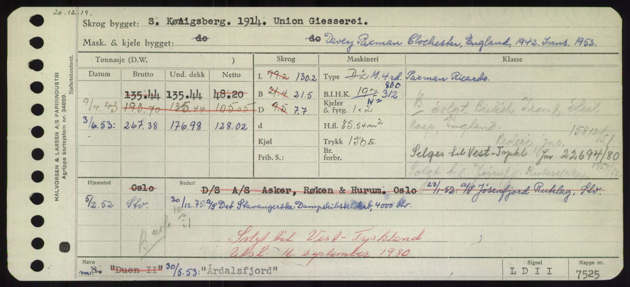 Sjøfartsdirektoratet med forløpere, Skipsmålingen, RA/S-1627/H/Hd/L0041: Fartøy, Vi-Ås, p. 665