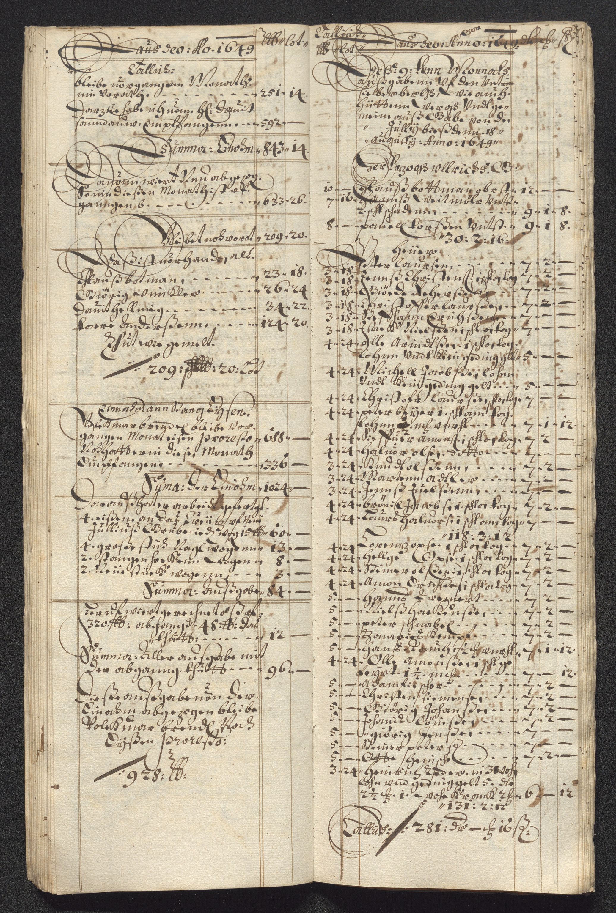 Kongsberg Sølvverk 1623-1816, AV/SAKO-EA-3135/001/D/Dc/Dcd/L0023: Utgiftsregnskap for gruver m.m., 1649, p. 271