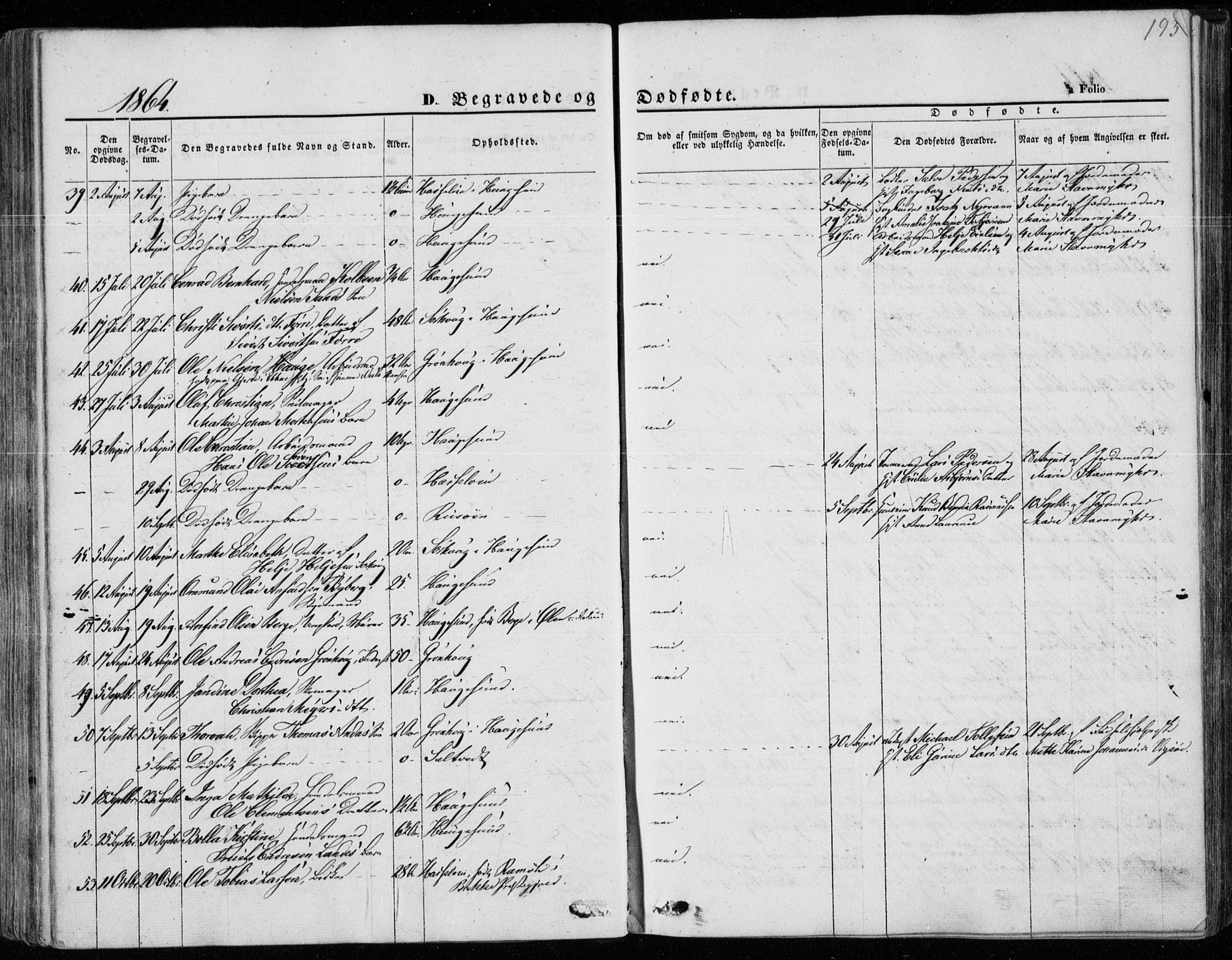 Torvastad sokneprestkontor, AV/SAST-A -101857/H/Ha/Haa/L0011: Parish register (official) no. A 11, 1857-1866, p. 193