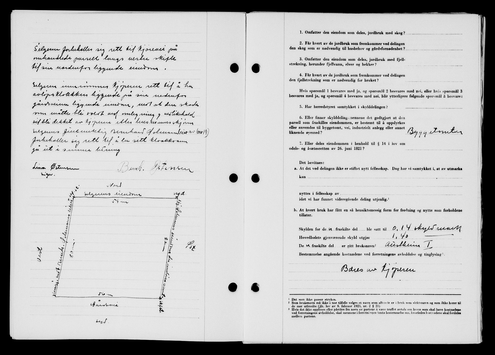 Lyngdal sorenskriveri, AV/SAK-1221-0004/G/Gb/L0665: Mortgage book no. A XI, 1950-1950, Diary no: : 570/1950