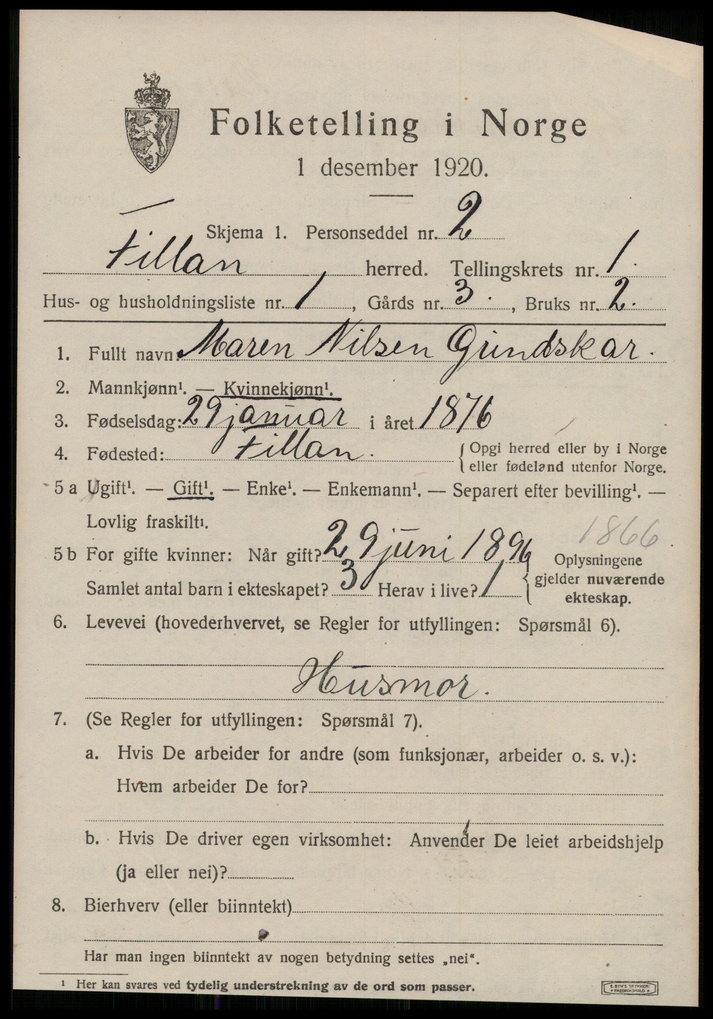 SAT, 1920 census for Fillan, 1920, p. 590