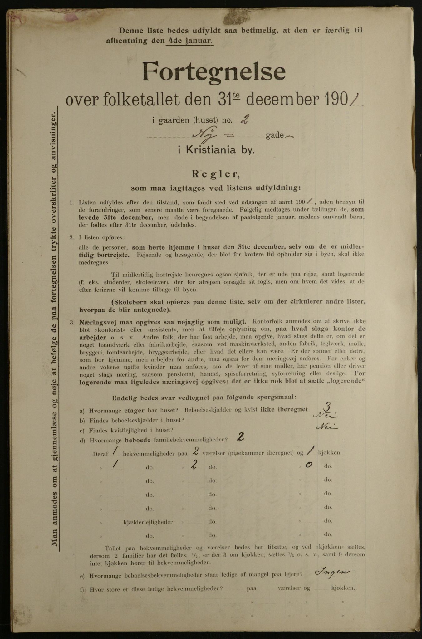 OBA, Municipal Census 1901 for Kristiania, 1901, p. 11353