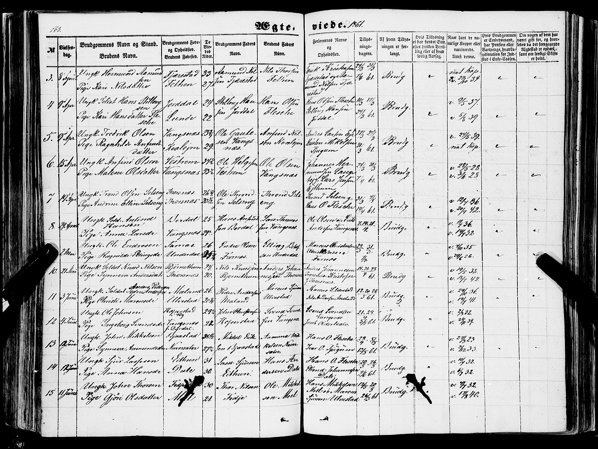 Balestrand sokneprestembete, SAB/A-79601/H/Haa/Haaa/L0002: Parish register (official) no. A 2, 1847-1866, p. 168