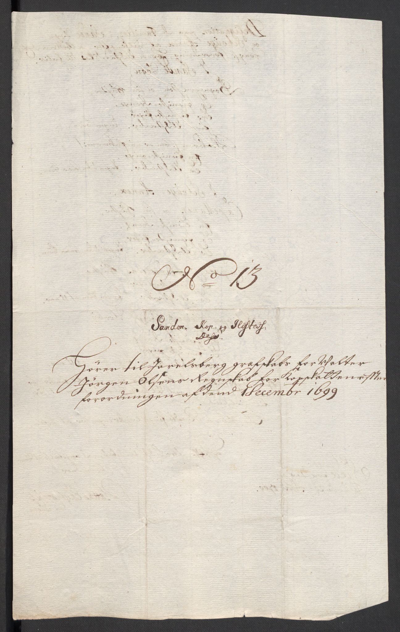Rentekammeret inntil 1814, Reviderte regnskaper, Fogderegnskap, RA/EA-4092/R32/L1869: Fogderegnskap Jarlsberg grevskap, 1700-1701, p. 152