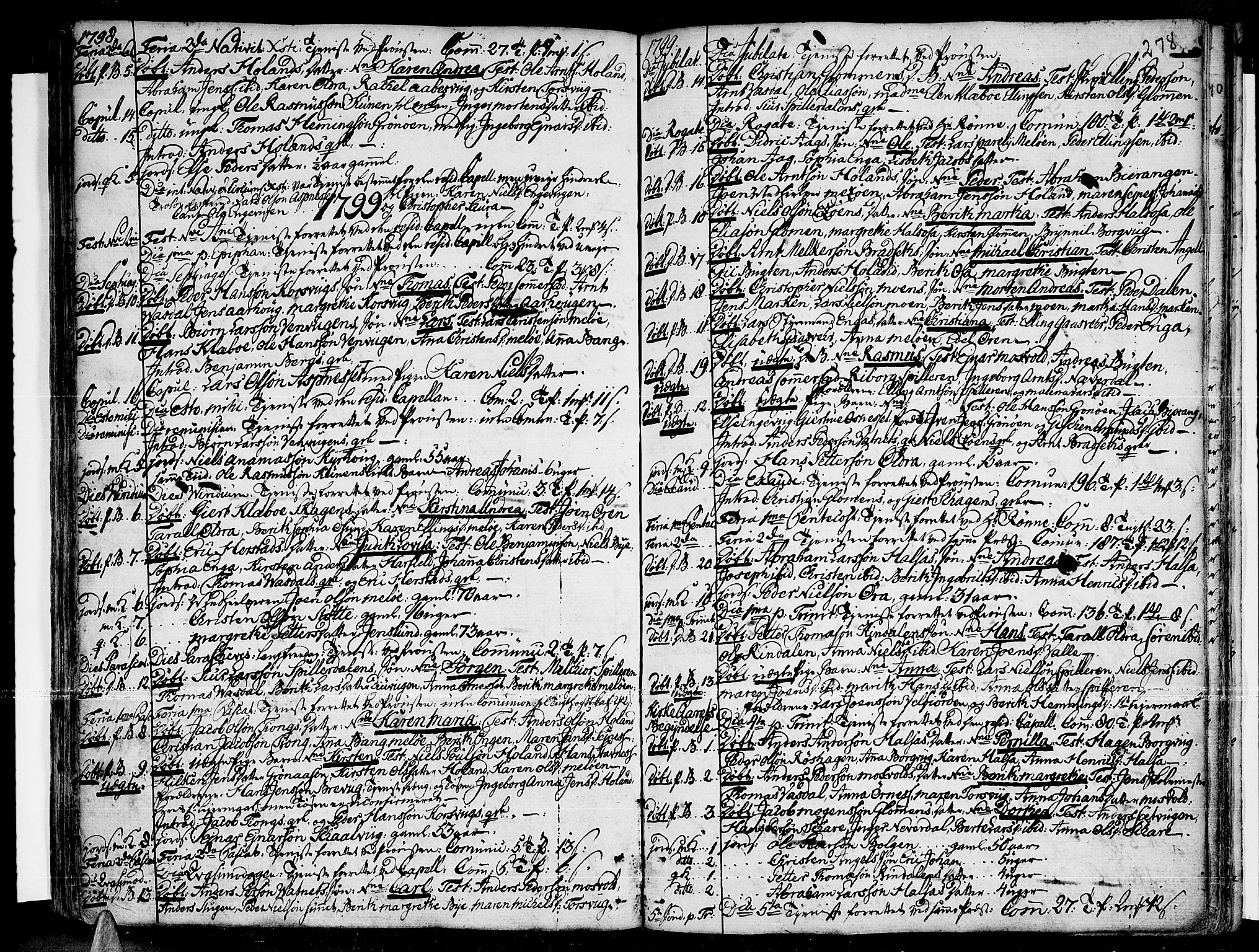 Ministerialprotokoller, klokkerbøker og fødselsregistre - Nordland, SAT/A-1459/841/L0591: Parish register (official) no. 841A03 /2, 1777-1819, p. 277-278