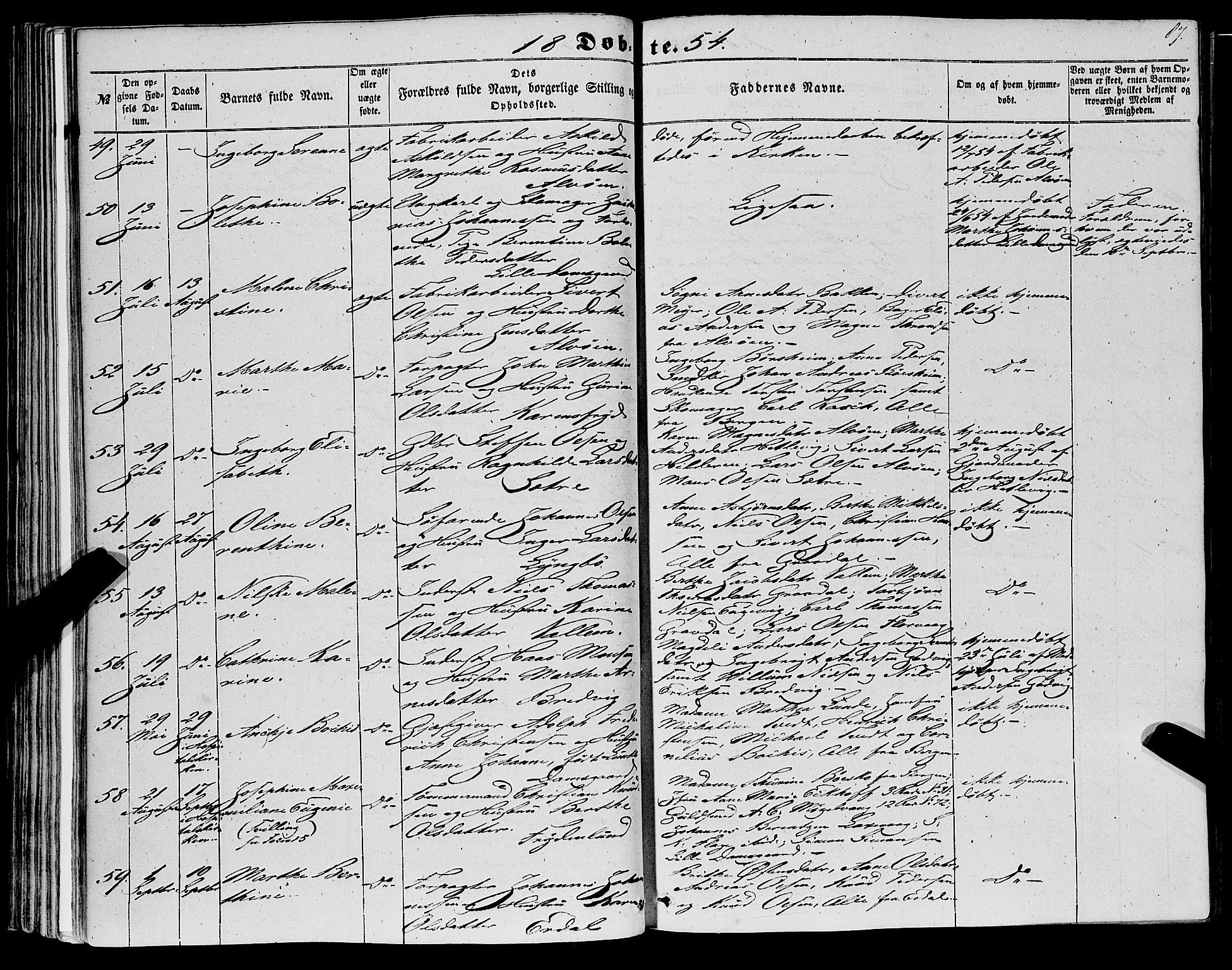 Askøy Sokneprestembete, AV/SAB-A-74101/H/Ha/Haa/Haaa/L0008: Parish register (official) no. A 8, 1852-1862, p. 87
