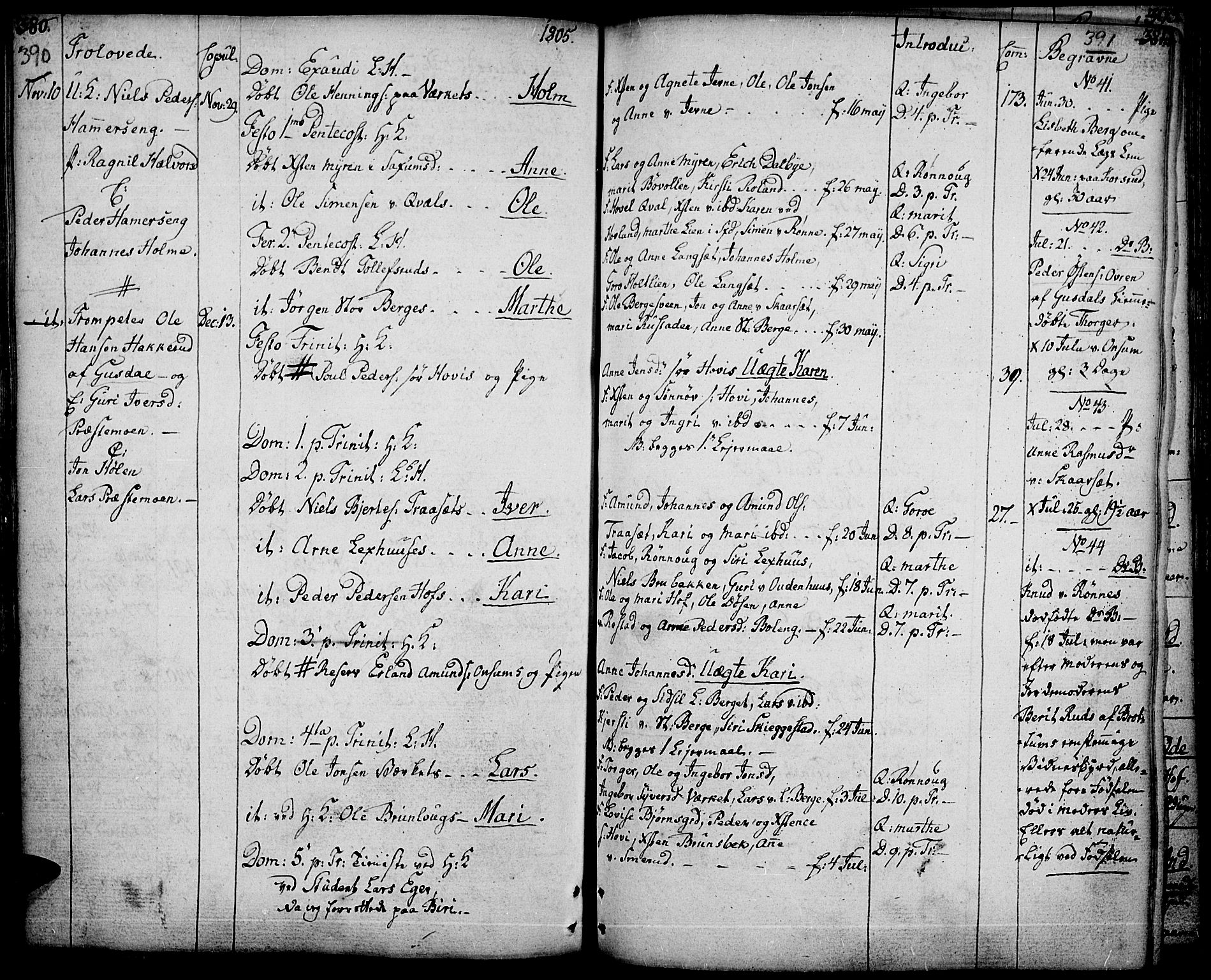 Fåberg prestekontor, AV/SAH-PREST-086/H/Ha/Haa/L0002: Parish register (official) no. 2, 1775-1818, p. 390-391