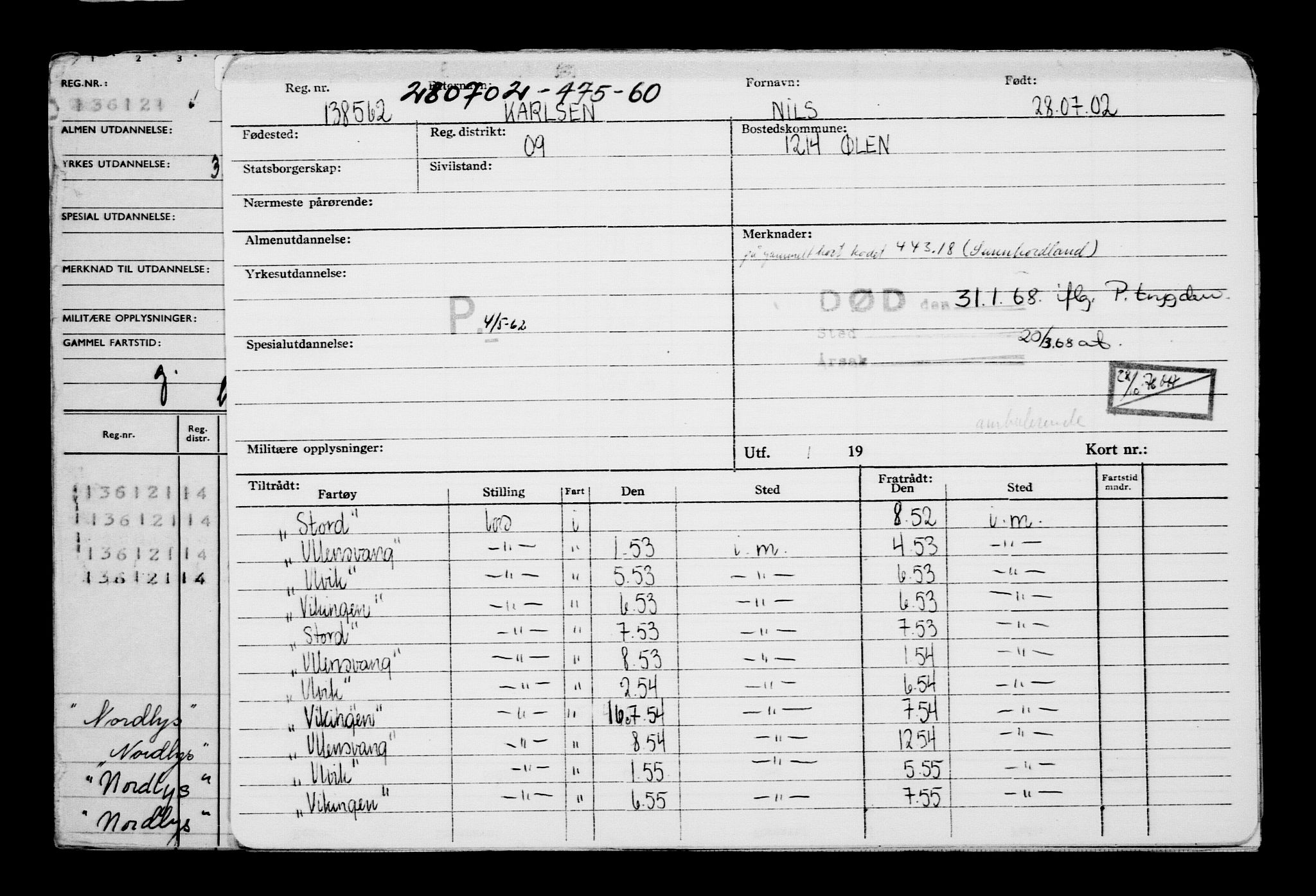 Direktoratet for sjømenn, AV/RA-S-3545/G/Gb/L0045: Hovedkort, 1902, p. 254