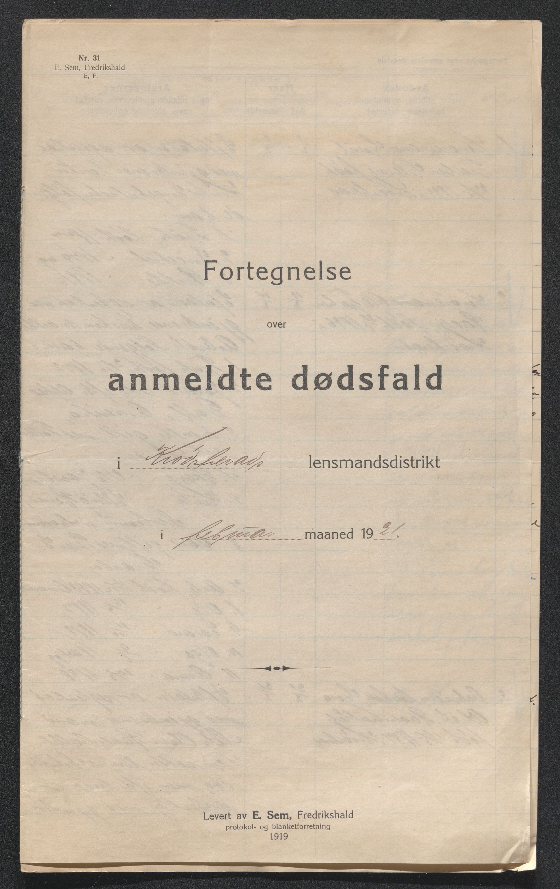 Eiker, Modum og Sigdal sorenskriveri, AV/SAKO-A-123/H/Ha/Hab/L0040: Dødsfallsmeldinger, 1920-1921, p. 670