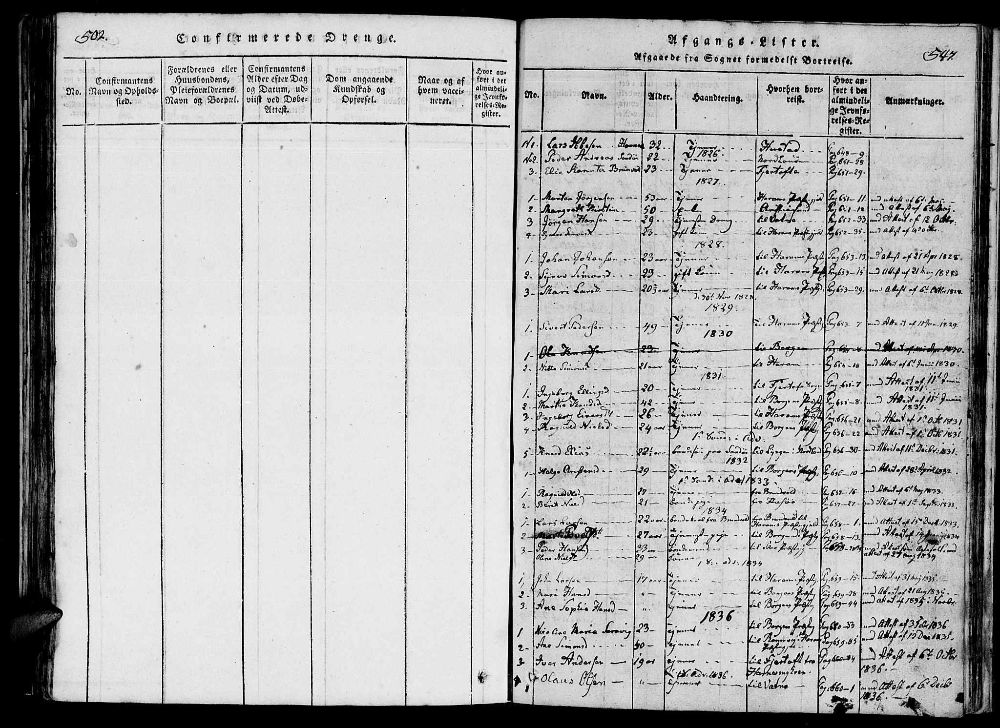 Ministerialprotokoller, klokkerbøker og fødselsregistre - Møre og Romsdal, SAT/A-1454/561/L0727: Parish register (official) no. 561A01, 1817-1858, p. 546-547