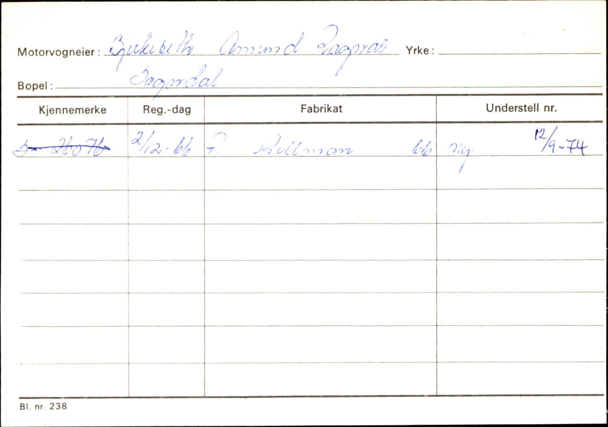 Statens vegvesen, Sogn og Fjordane vegkontor, AV/SAB-A-5301/4/F/L0124: Eigarregister Sogndal A-U, 1945-1975, p. 151