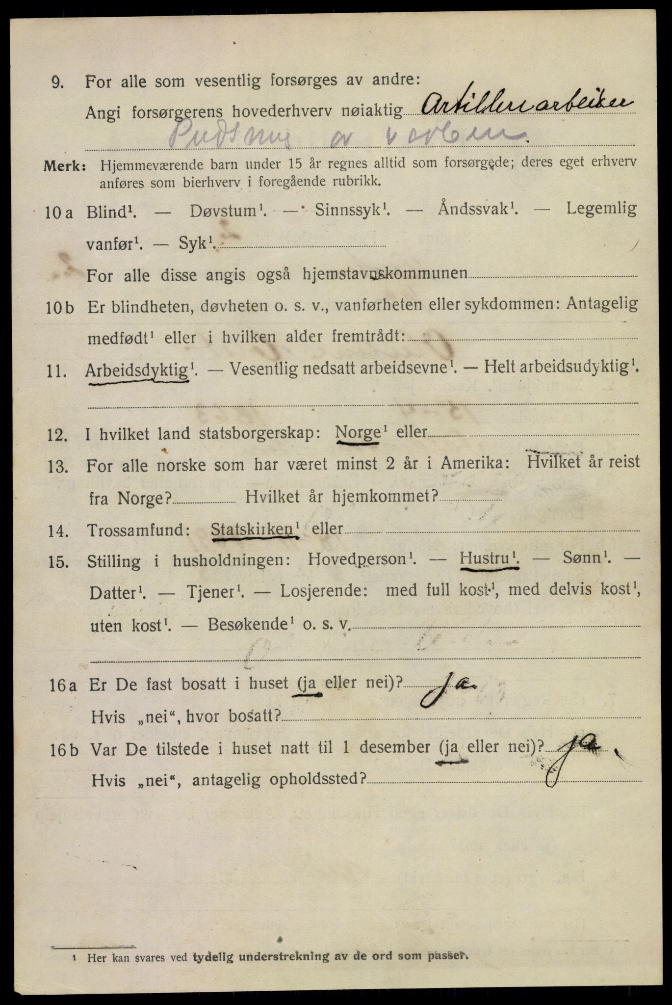 SAKO, 1920 census for Horten, 1920, p. 10316