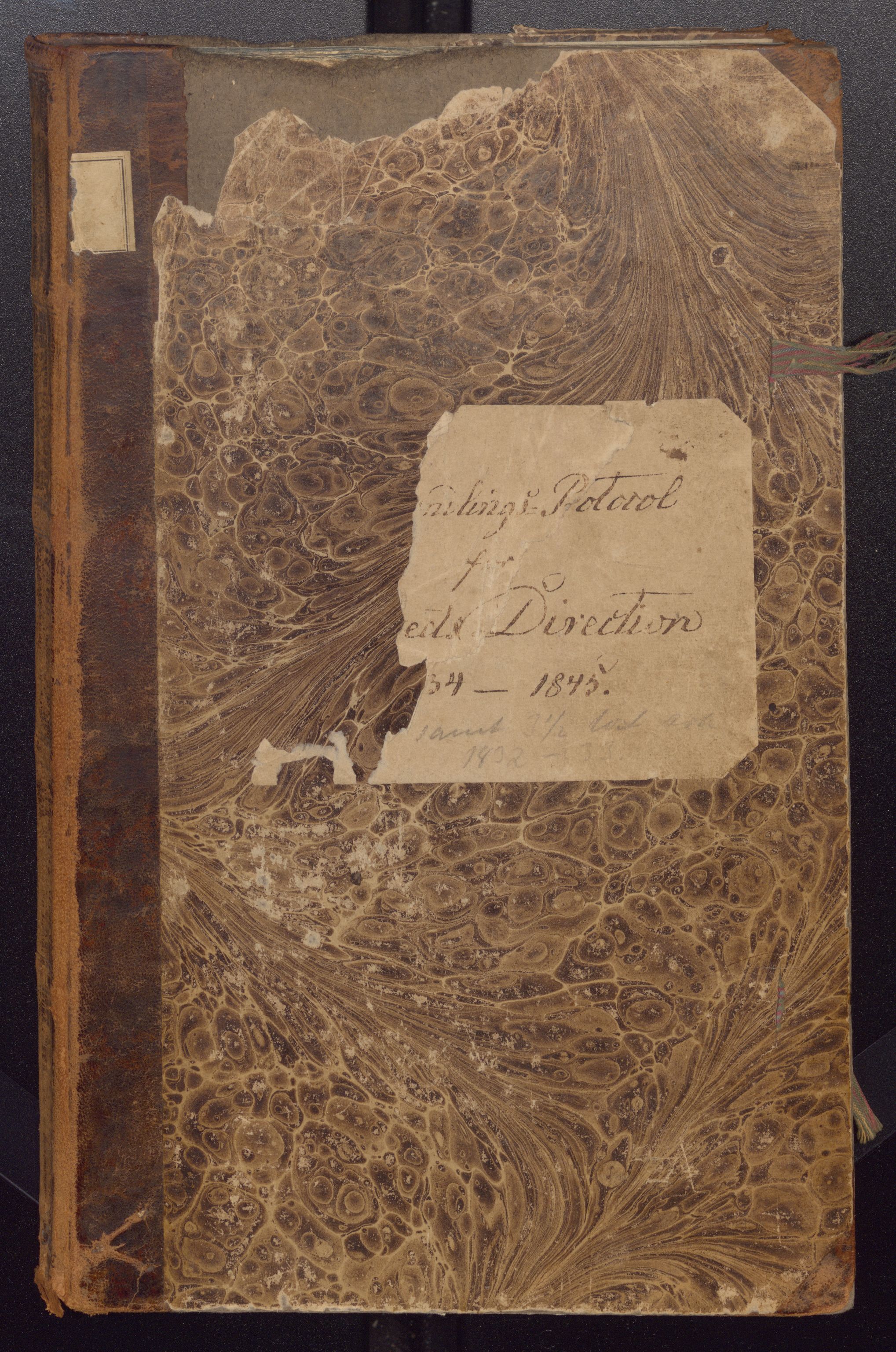 Bergens Museum, UMB/A007/A/Aa/L0004: Forhandlingsprotokoll , 1834-1845