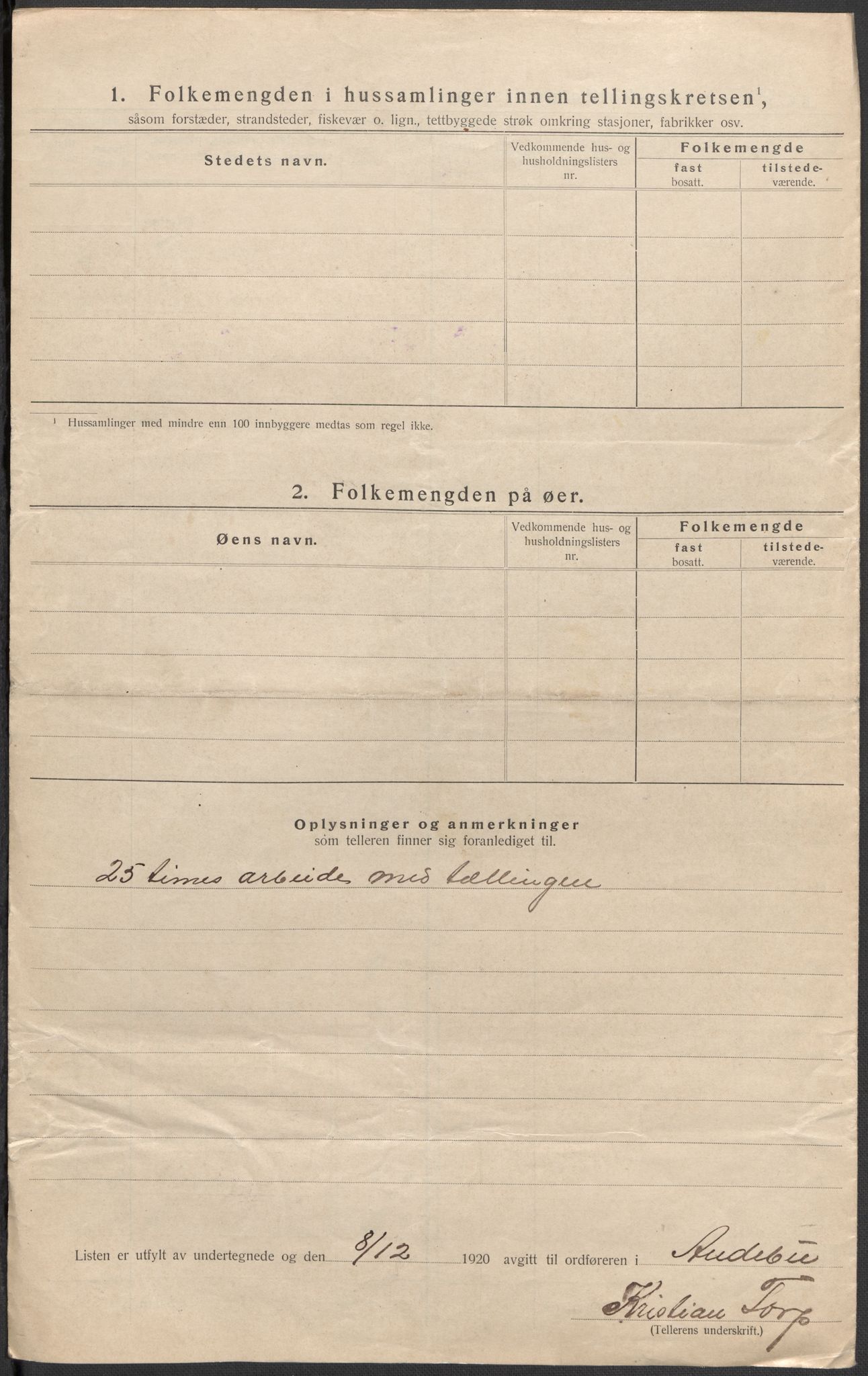 SAKO, 1920 census for Andebu, 1920, p. 41