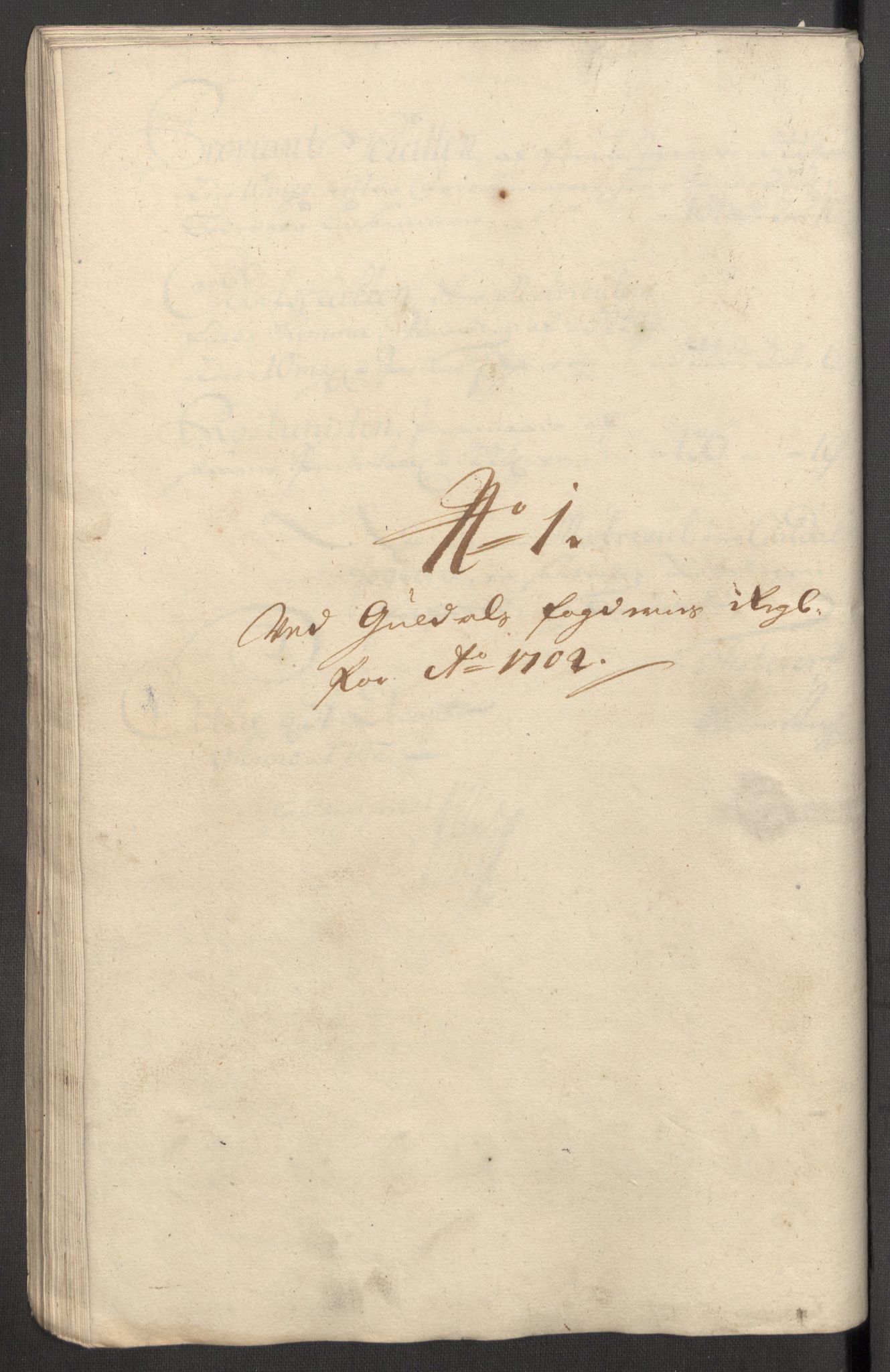 Rentekammeret inntil 1814, Reviderte regnskaper, Fogderegnskap, RA/EA-4092/R60/L3952: Fogderegnskap Orkdal og Gauldal, 1702, p. 263