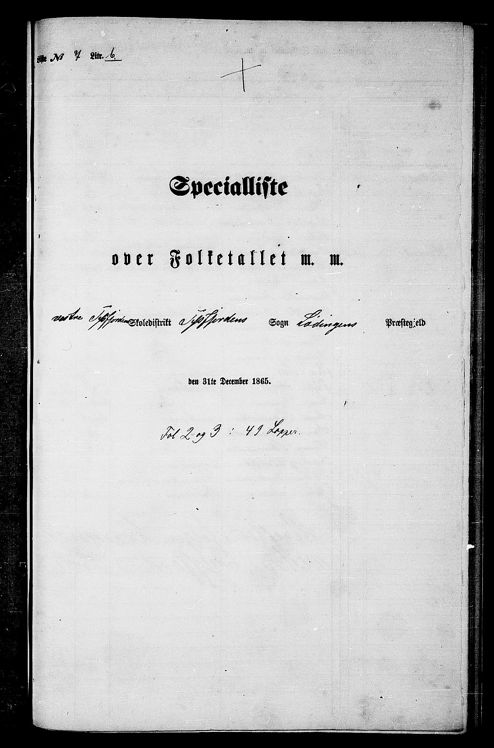RA, 1865 census for Lødingen, 1865, p. 162