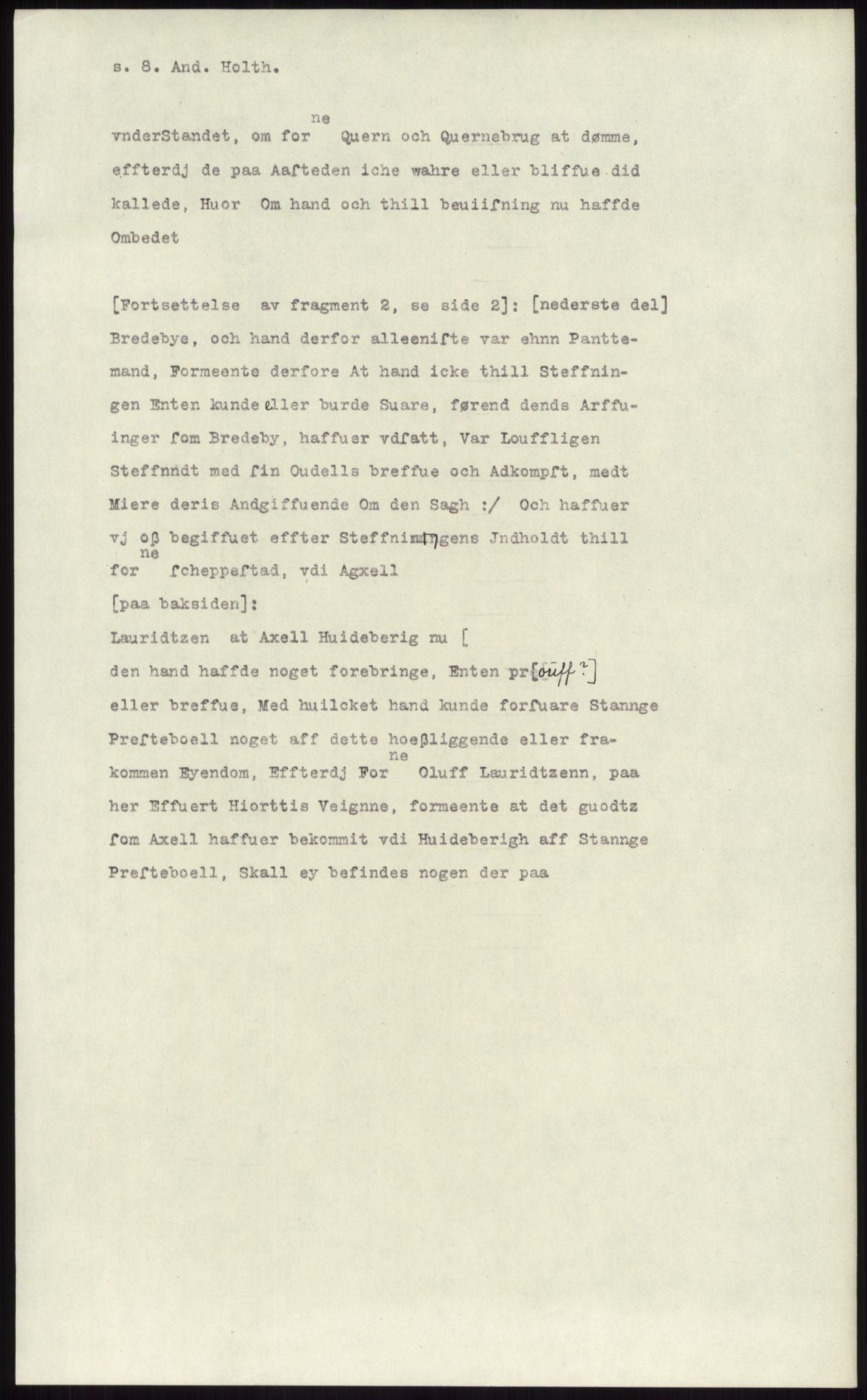 Samlinger til kildeutgivelse, Diplomavskriftsamlingen, RA/EA-4053/H/Ha, p. 1490