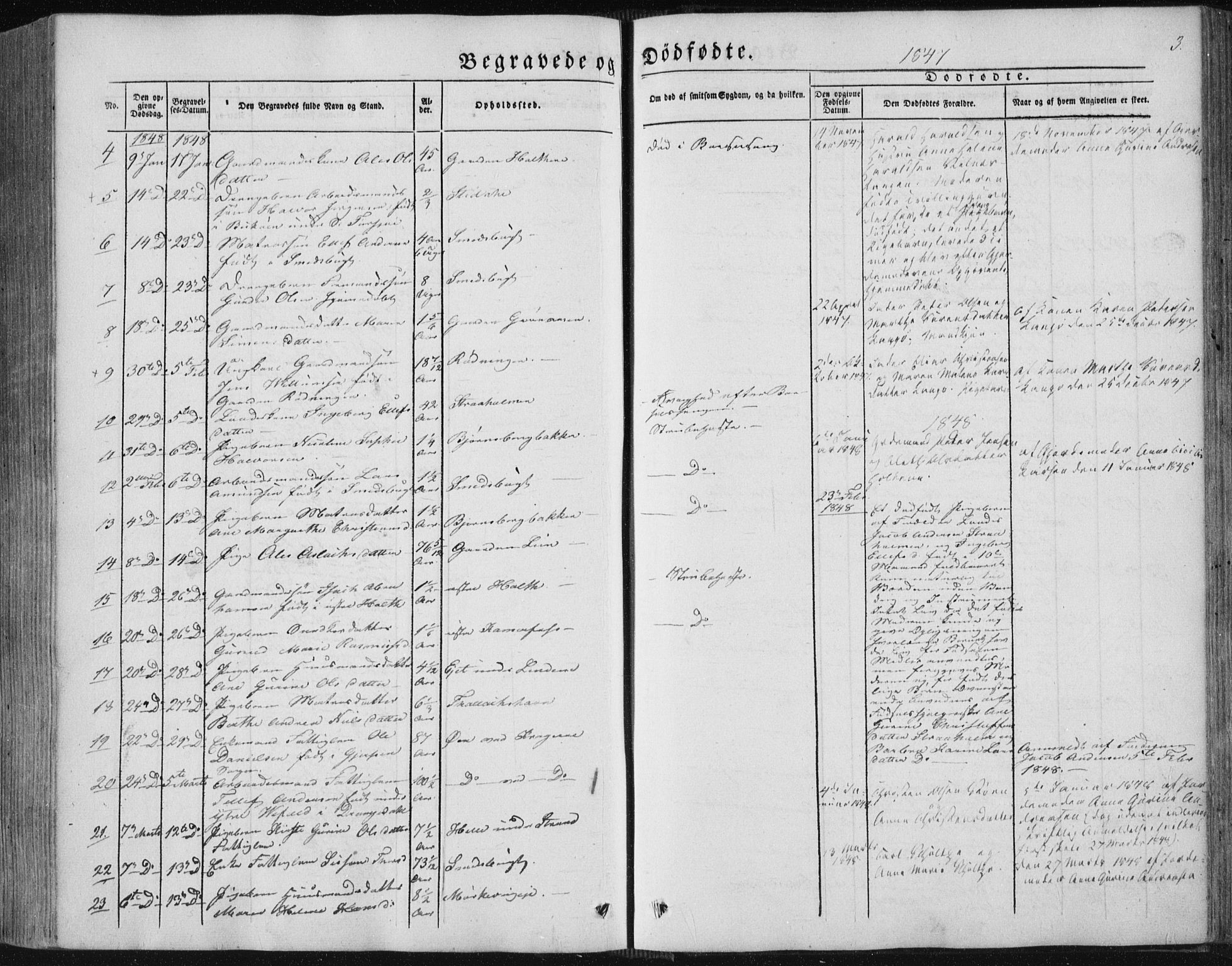 Sannidal kirkebøker, AV/SAKO-A-296/F/Fa/L0008: Parish register (official) no. 8, 1847-1862, p. 3