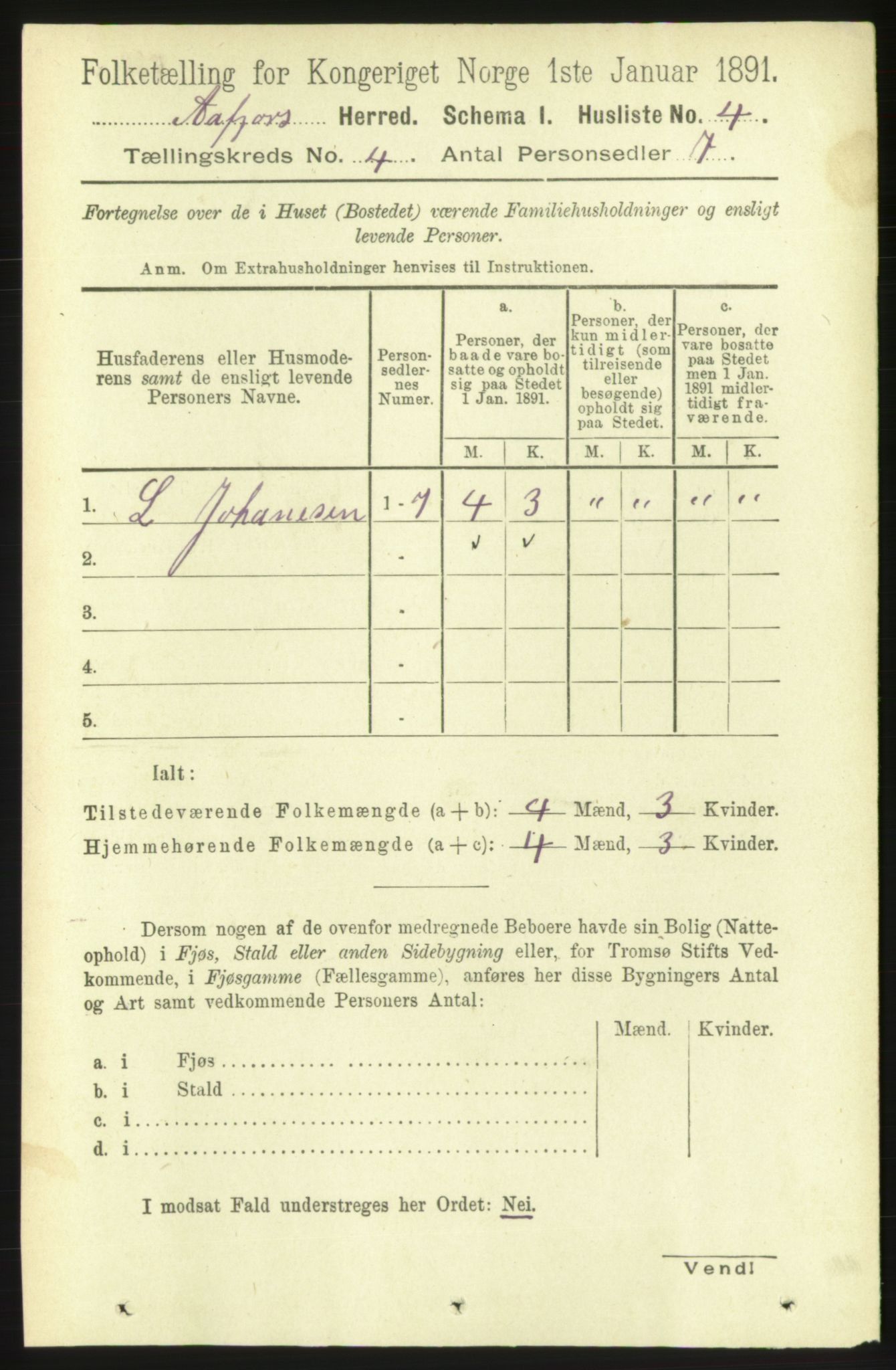 RA, 1891 census for 1630 Åfjord, 1891, p. 745