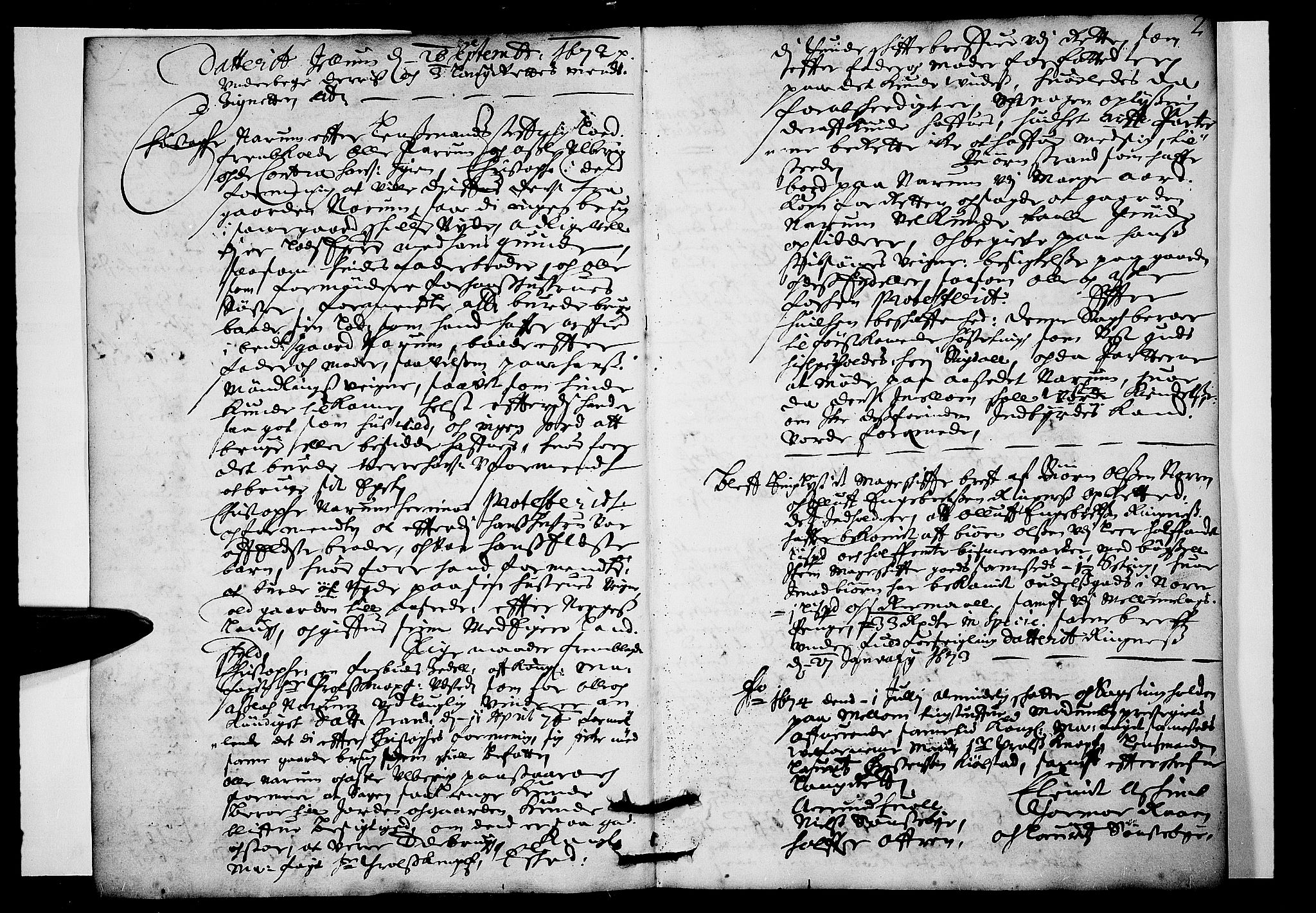 Eiker, Modum og Sigdal sorenskriveri, SAKO/A-123/F/Fa/Faa/L0039: Tingbok, 1674, p. 2
