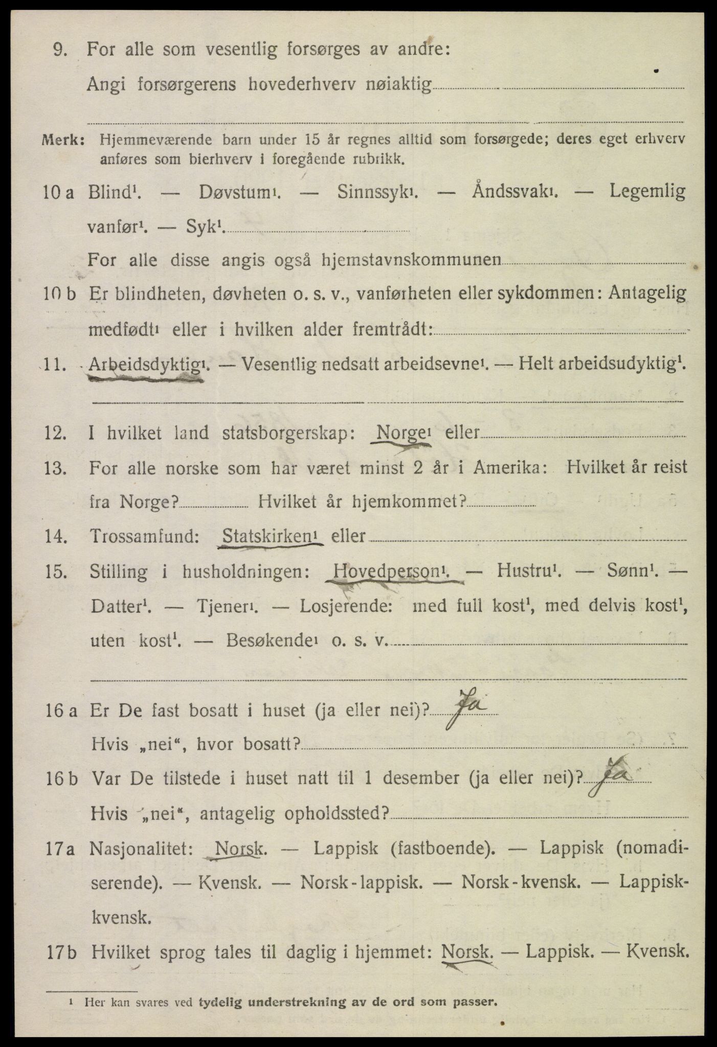 SAT, 1920 census for Ogndal, 1920, p. 710