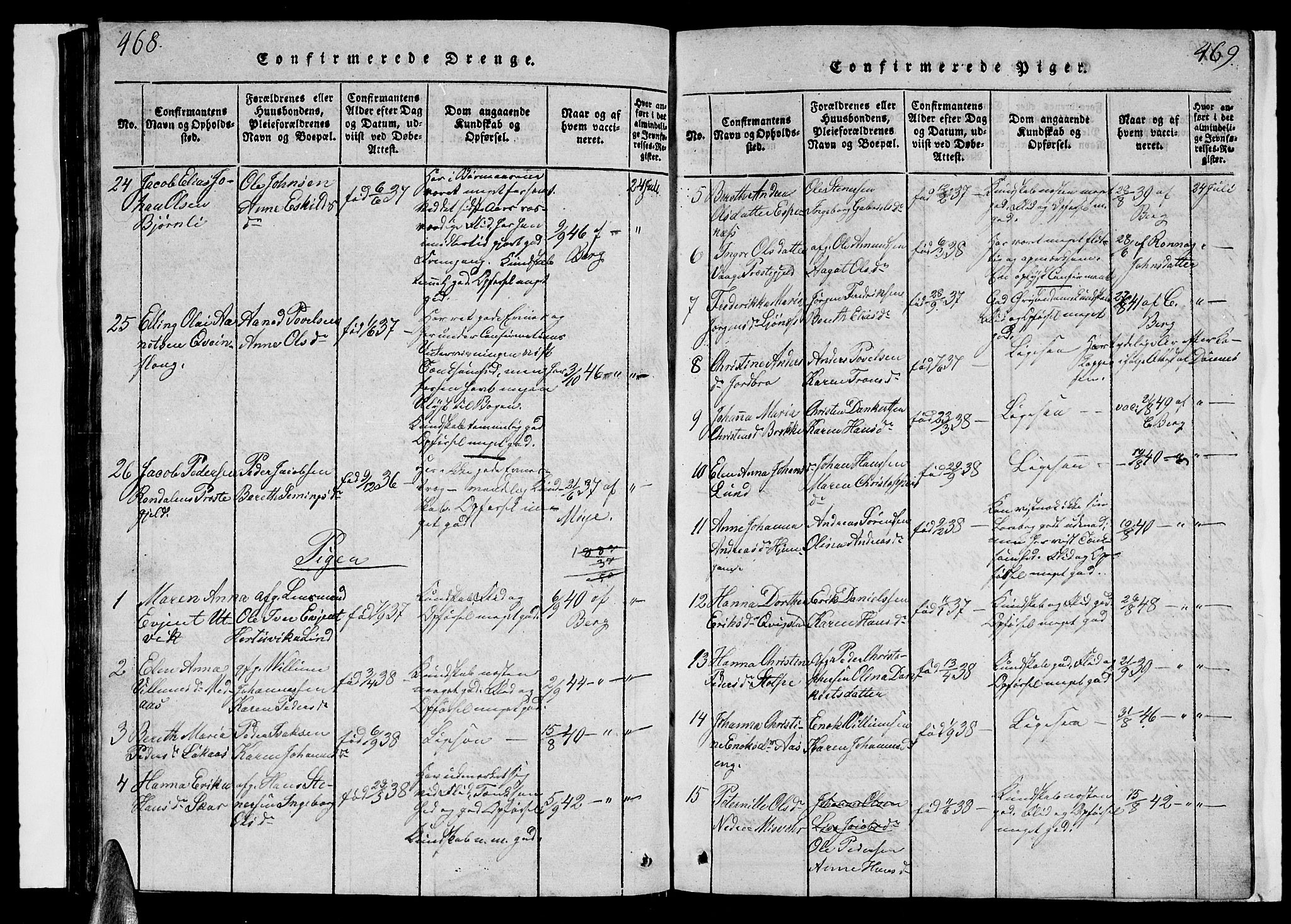 Ministerialprotokoller, klokkerbøker og fødselsregistre - Nordland, AV/SAT-A-1459/852/L0752: Parish register (copy) no. 852C03, 1840-1855, p. 468-469