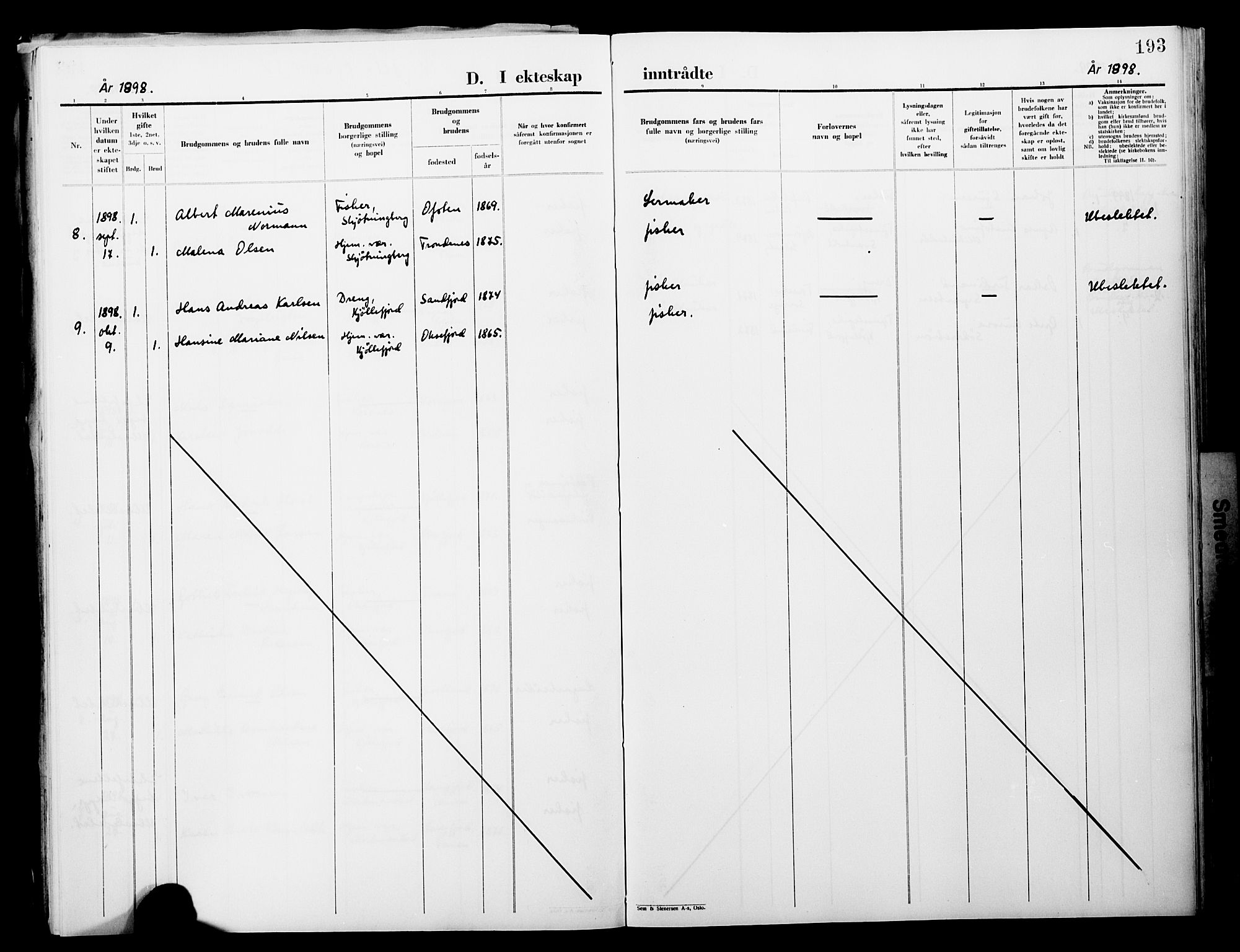 Lebesby sokneprestkontor, AV/SATØ-S-1353/H/Ha/L0004kirke: Parish register (official) no. 4, 1870-1902, p. 193