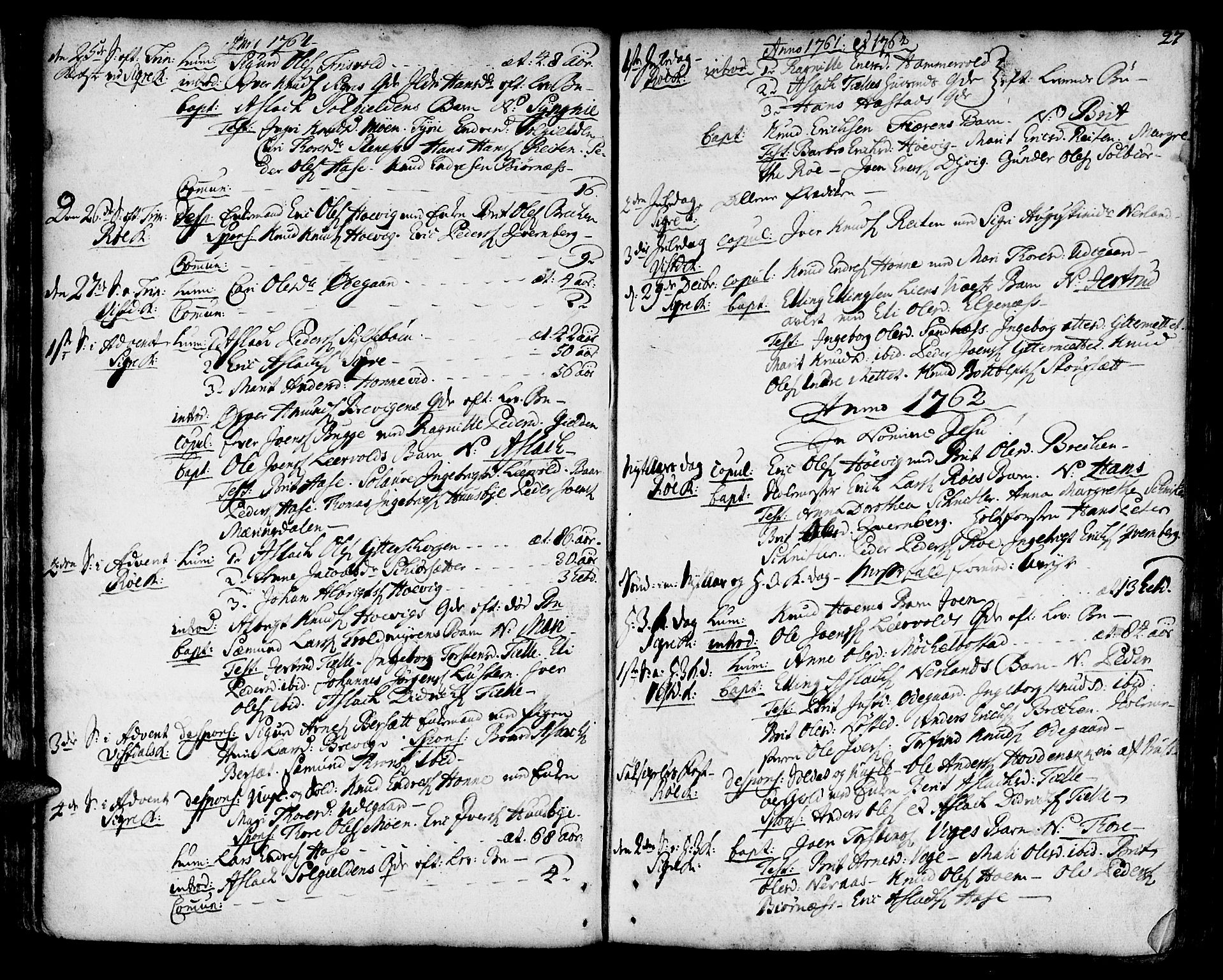 Ministerialprotokoller, klokkerbøker og fødselsregistre - Møre og Romsdal, AV/SAT-A-1454/551/L0621: Parish register (official) no. 551A01, 1757-1803, p. 27