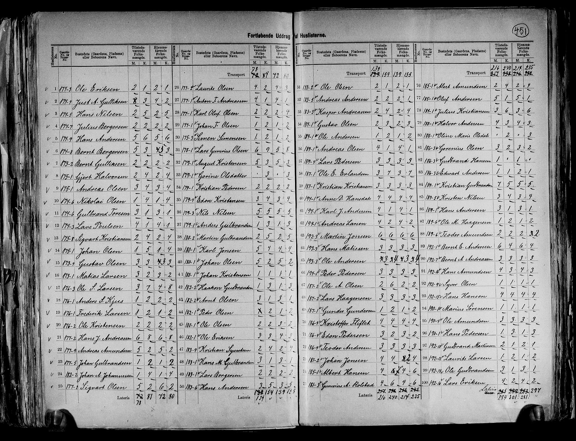 RA, 1891 census for 0236 Nes, 1891, p. 30