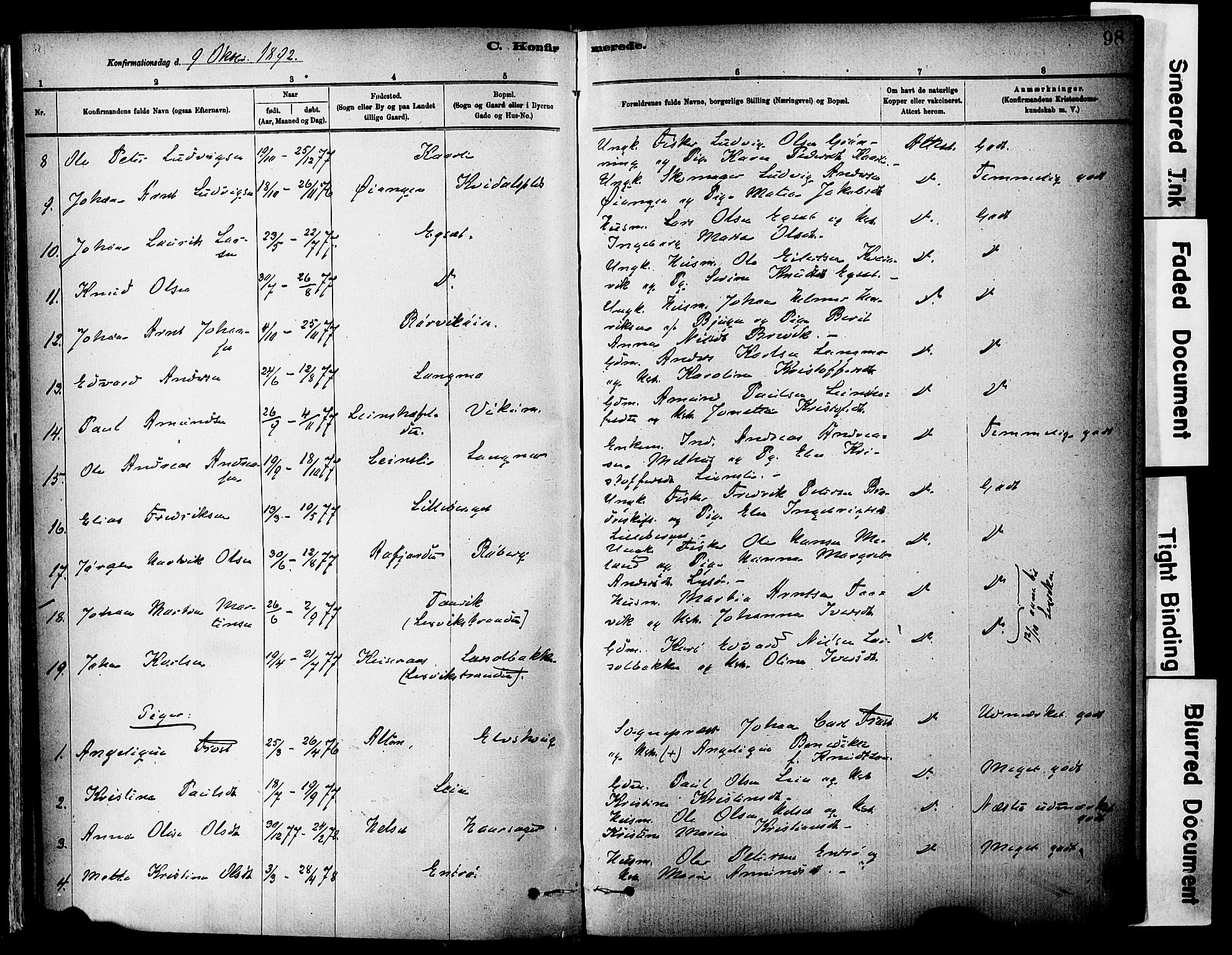 Ministerialprotokoller, klokkerbøker og fødselsregistre - Sør-Trøndelag, AV/SAT-A-1456/646/L0615: Parish register (official) no. 646A13, 1885-1900, p. 98