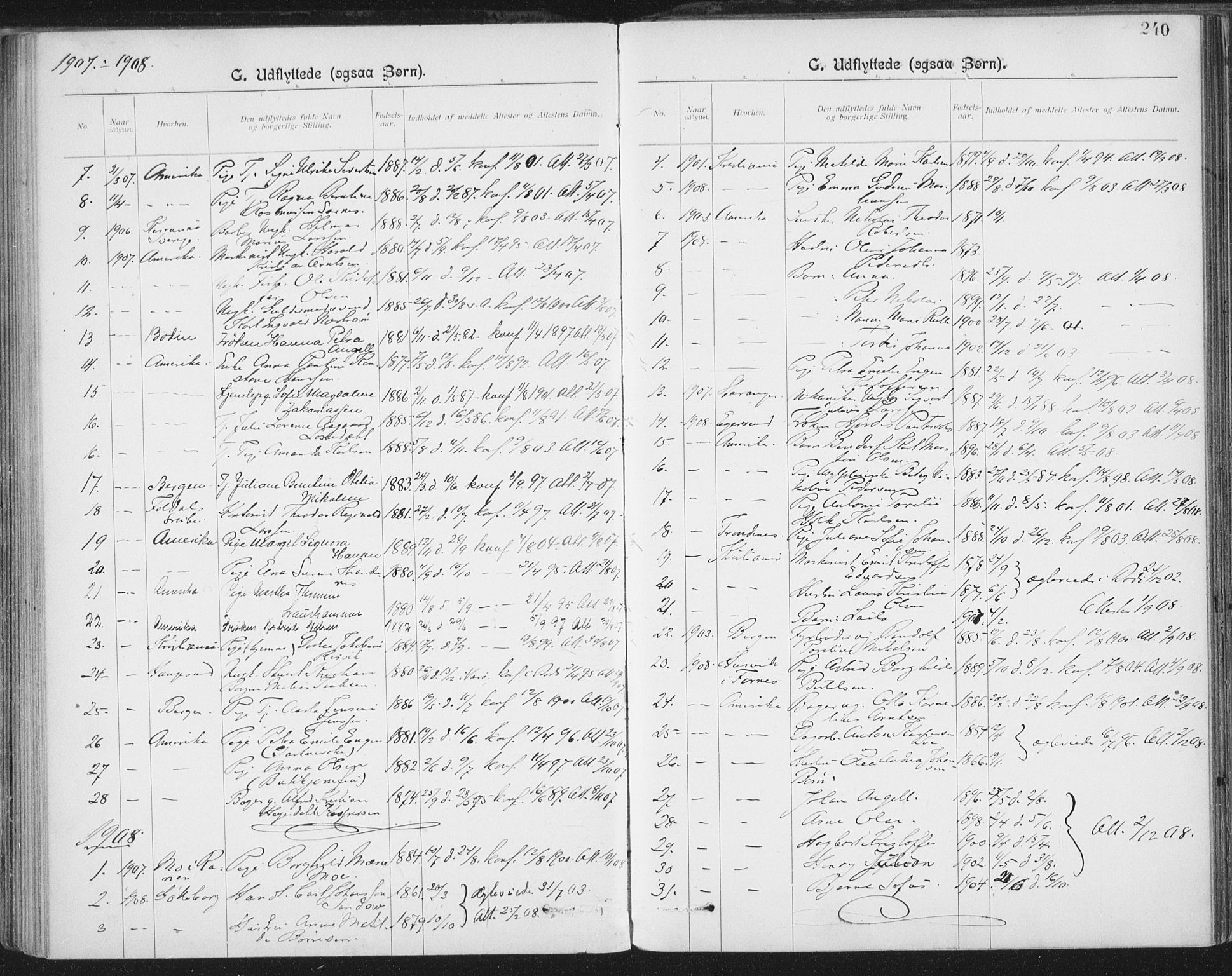 Ministerialprotokoller, klokkerbøker og fødselsregistre - Nordland, SAT/A-1459/801/L0012: Parish register (official) no. 801A12, 1900-1916, p. 240