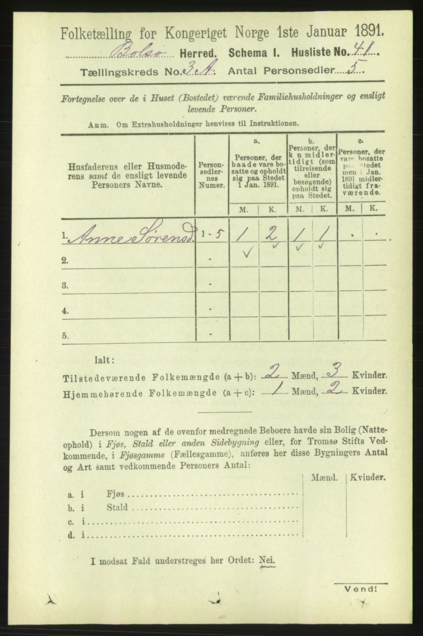 RA, 1891 census for 1544 Bolsøy, 1891, p. 1776