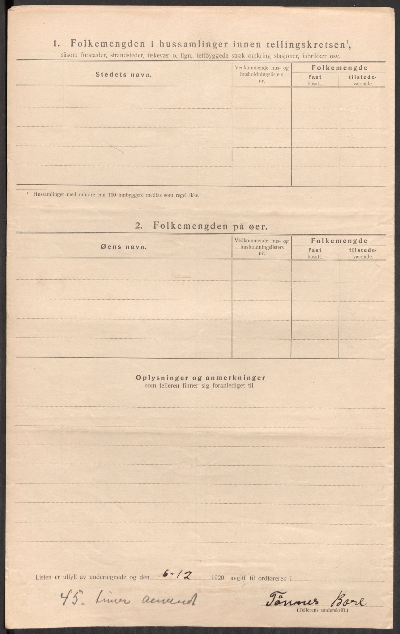 SAST, 1920 census for Håland, 1920, p. 38