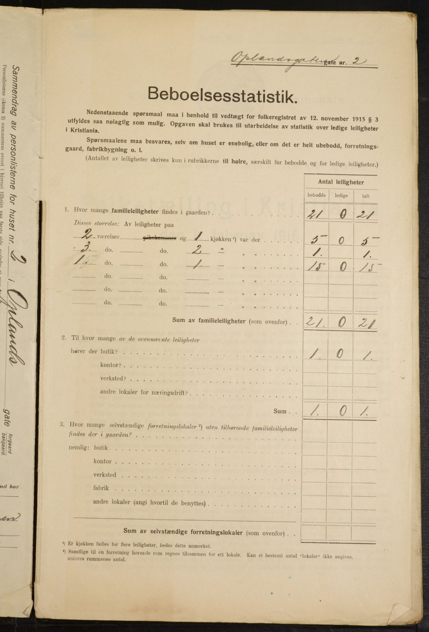 OBA, Municipal Census 1916 for Kristiania, 1916, p. 77644