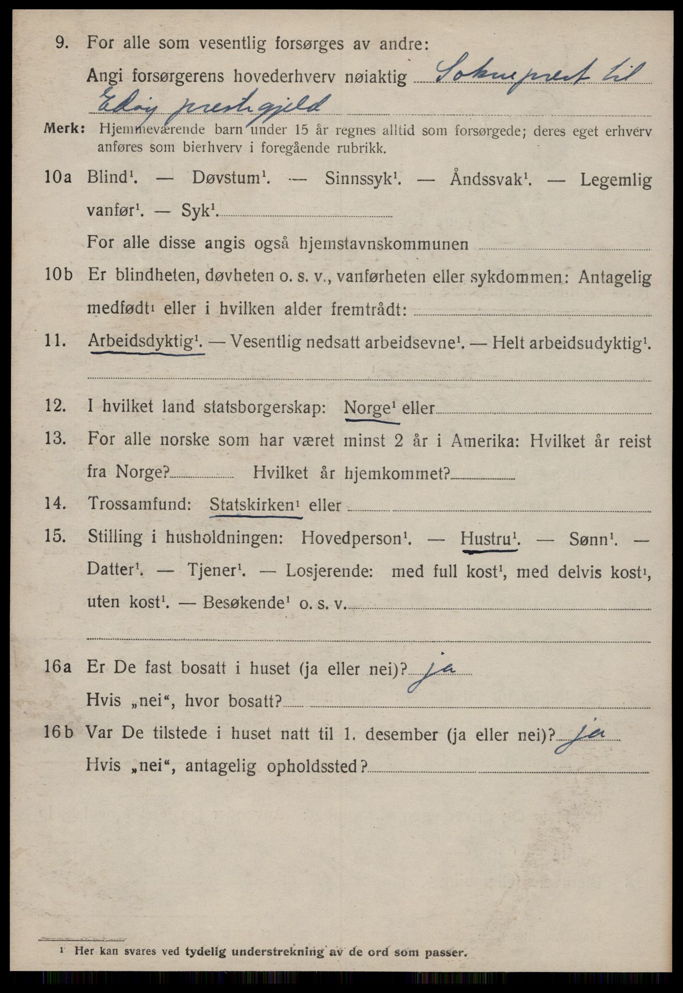 SAT, 1920 census for Edøy, 1920, p. 1881