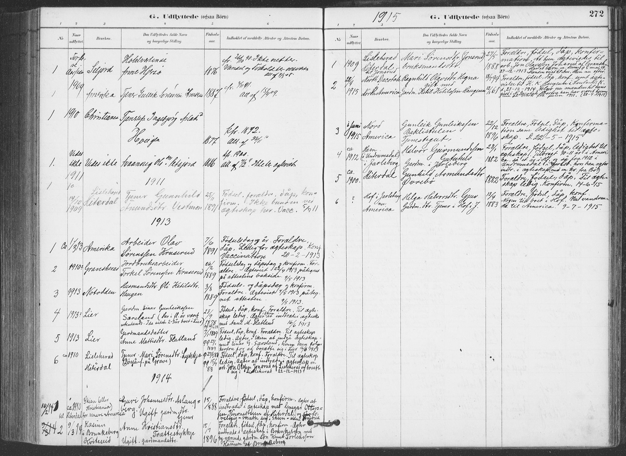 Hjartdal kirkebøker, SAKO/A-270/F/Fa/L0010: Parish register (official) no. I 10, 1880-1929, p. 272