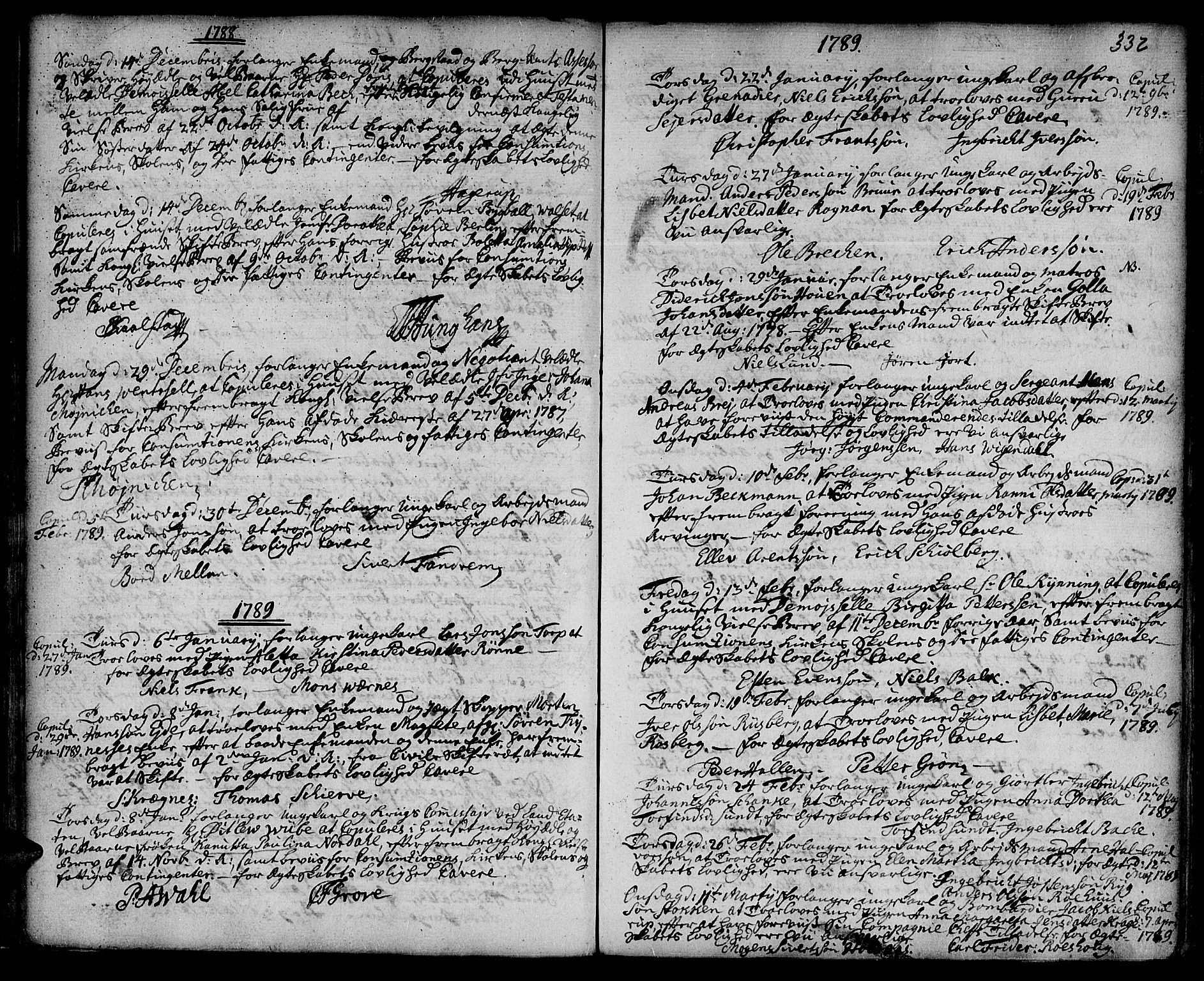Ministerialprotokoller, klokkerbøker og fødselsregistre - Sør-Trøndelag, SAT/A-1456/601/L0038: Parish register (official) no. 601A06, 1766-1877, p. 332