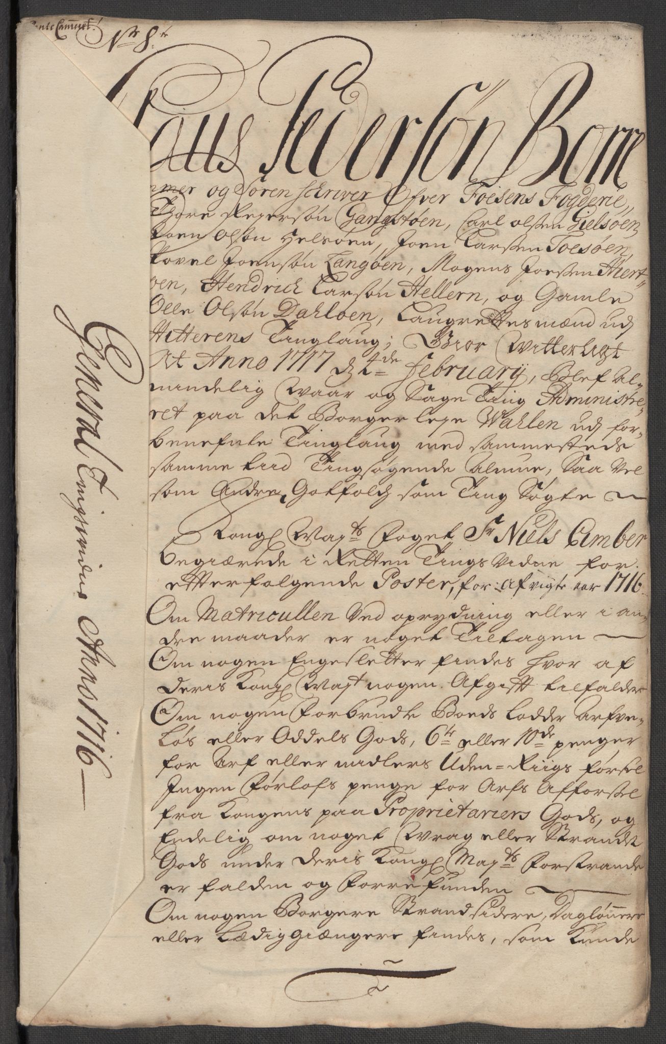 Rentekammeret inntil 1814, Reviderte regnskaper, Fogderegnskap, AV/RA-EA-4092/R57/L3864: Fogderegnskap Fosen, 1716, p. 96