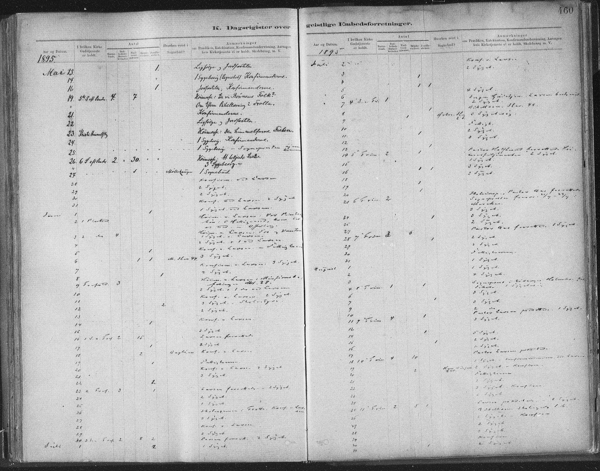 Ministerialprotokoller, klokkerbøker og fødselsregistre - Sør-Trøndelag, AV/SAT-A-1456/603/L0163: Parish register (official) no. 603A02, 1879-1895, p. 460