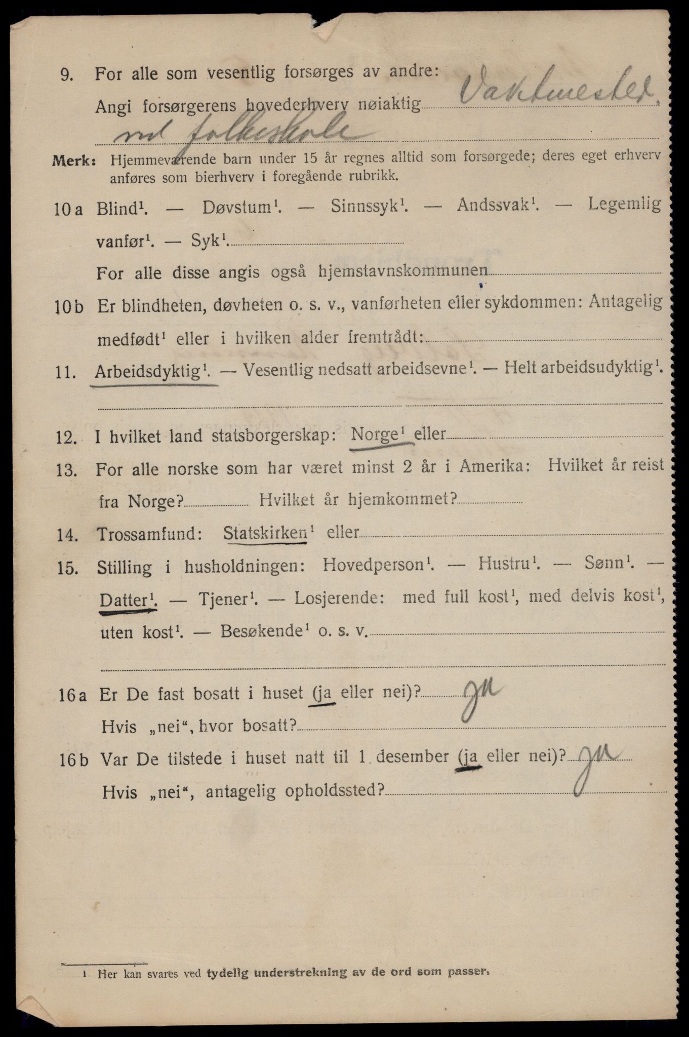 SAT, 1920 census for Trondheim, 1920, p. 122245