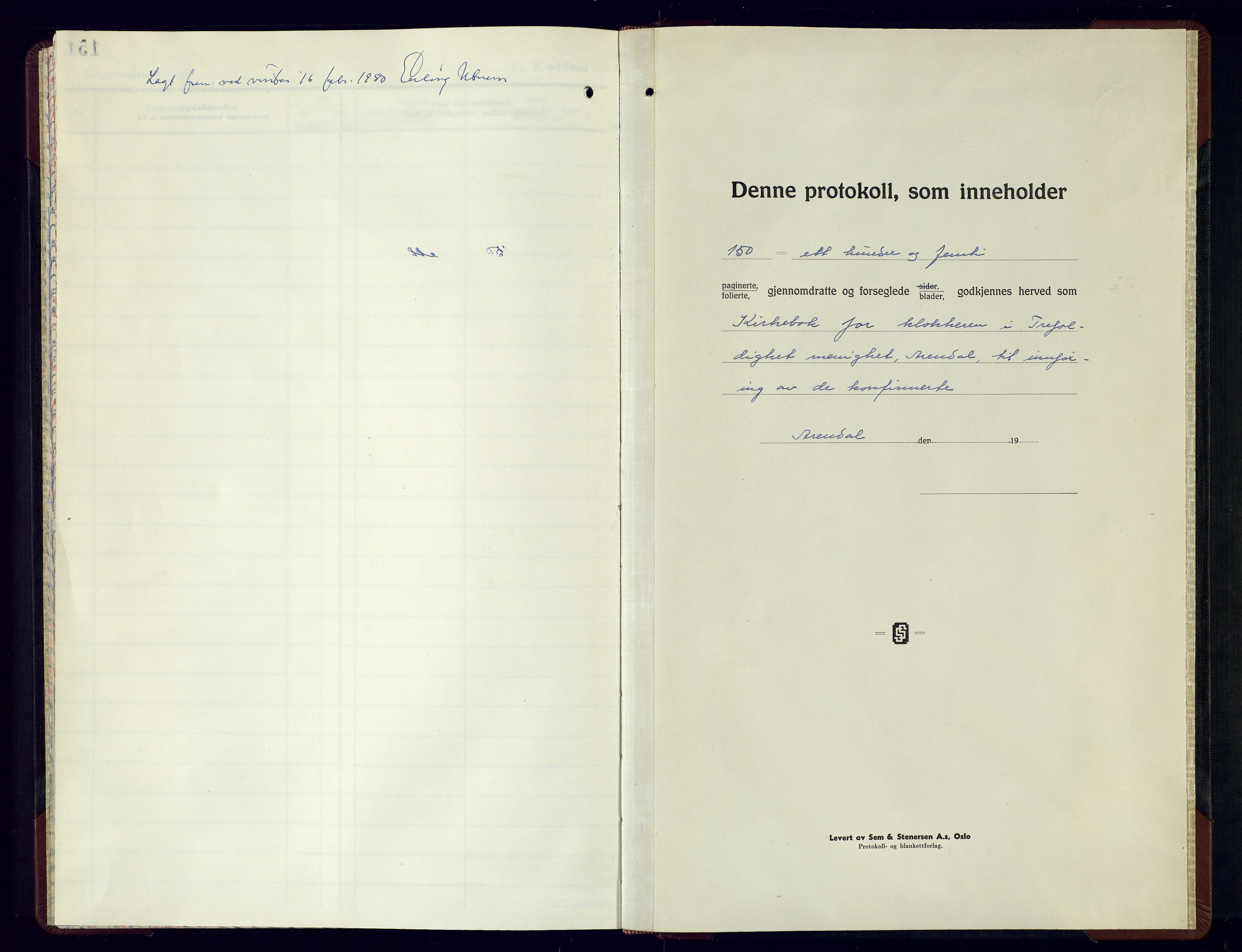 Arendal sokneprestkontor, Trefoldighet, SAK/1111-0040/F/Fb/L0012: Parish register (copy) no. B-12, 1961-1968