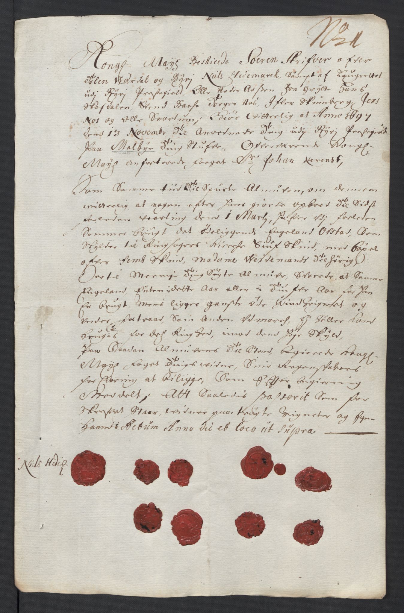 Rentekammeret inntil 1814, Reviderte regnskaper, Fogderegnskap, AV/RA-EA-4092/R18/L1295: Fogderegnskap Hadeland, Toten og Valdres, 1697, p. 240