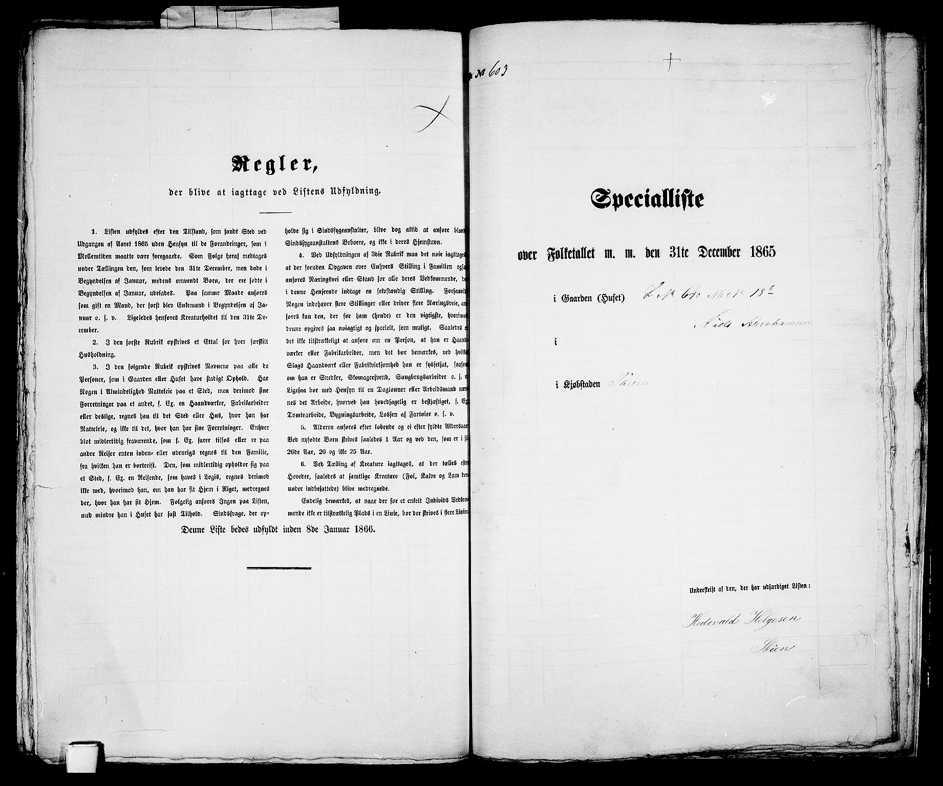 RA, 1865 census for Skien, 1865, p. 1242