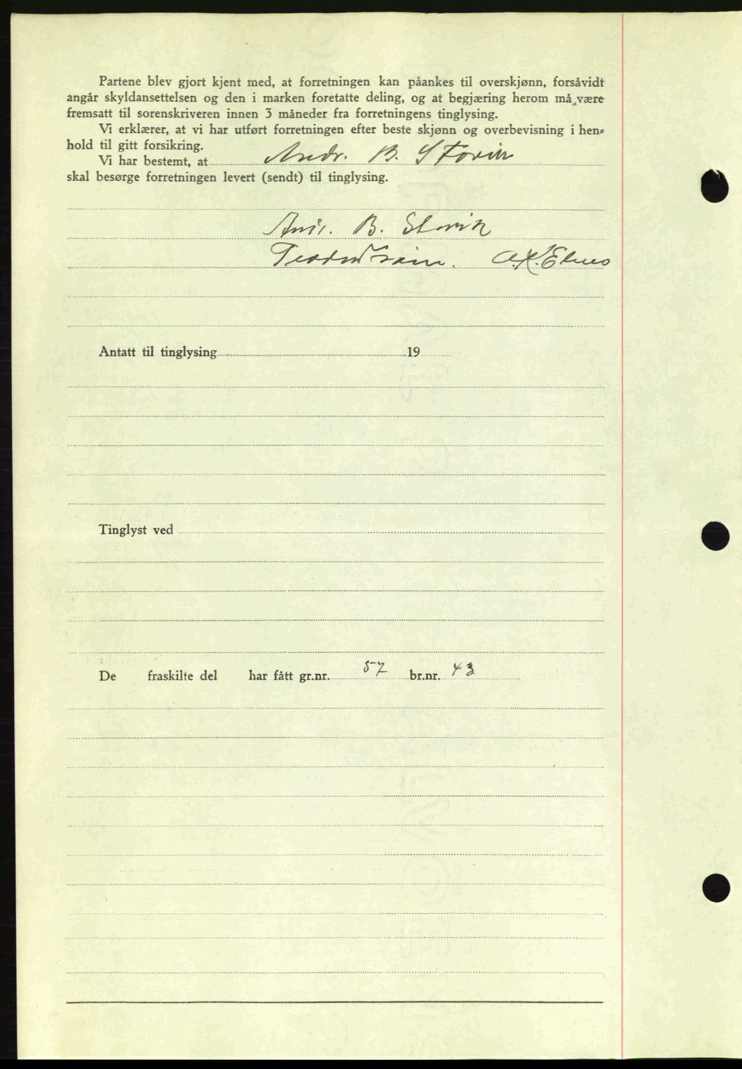 Romsdal sorenskriveri, AV/SAT-A-4149/1/2/2C: Mortgage book no. A6, 1938-1939, Diary no: : 719/1939