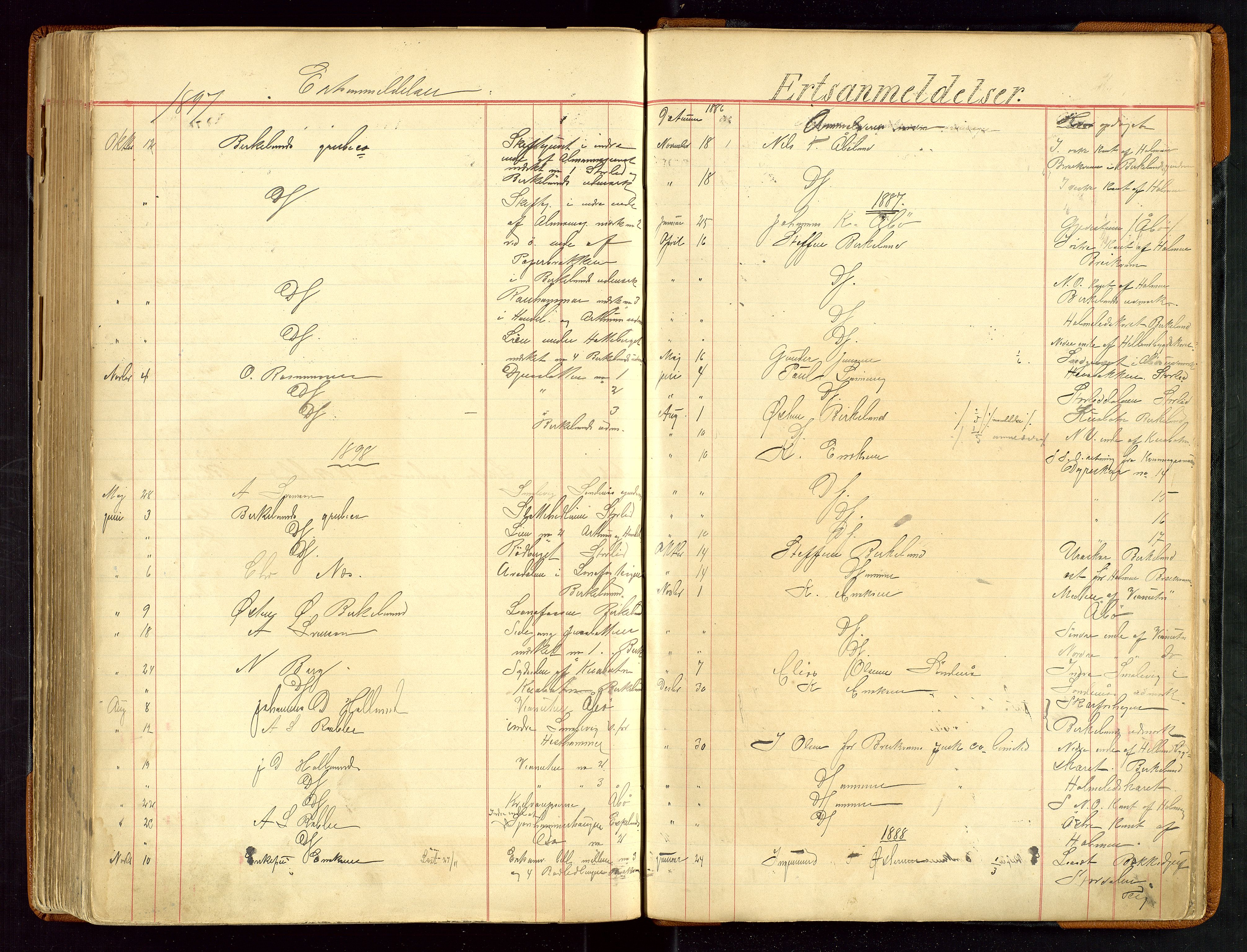 Sauda lensmannskontor, SAST/A-100177/Gja/L0007: "Auktionsprotokol for Lensmanden i Søvde"   1886-1911, 1886-1911