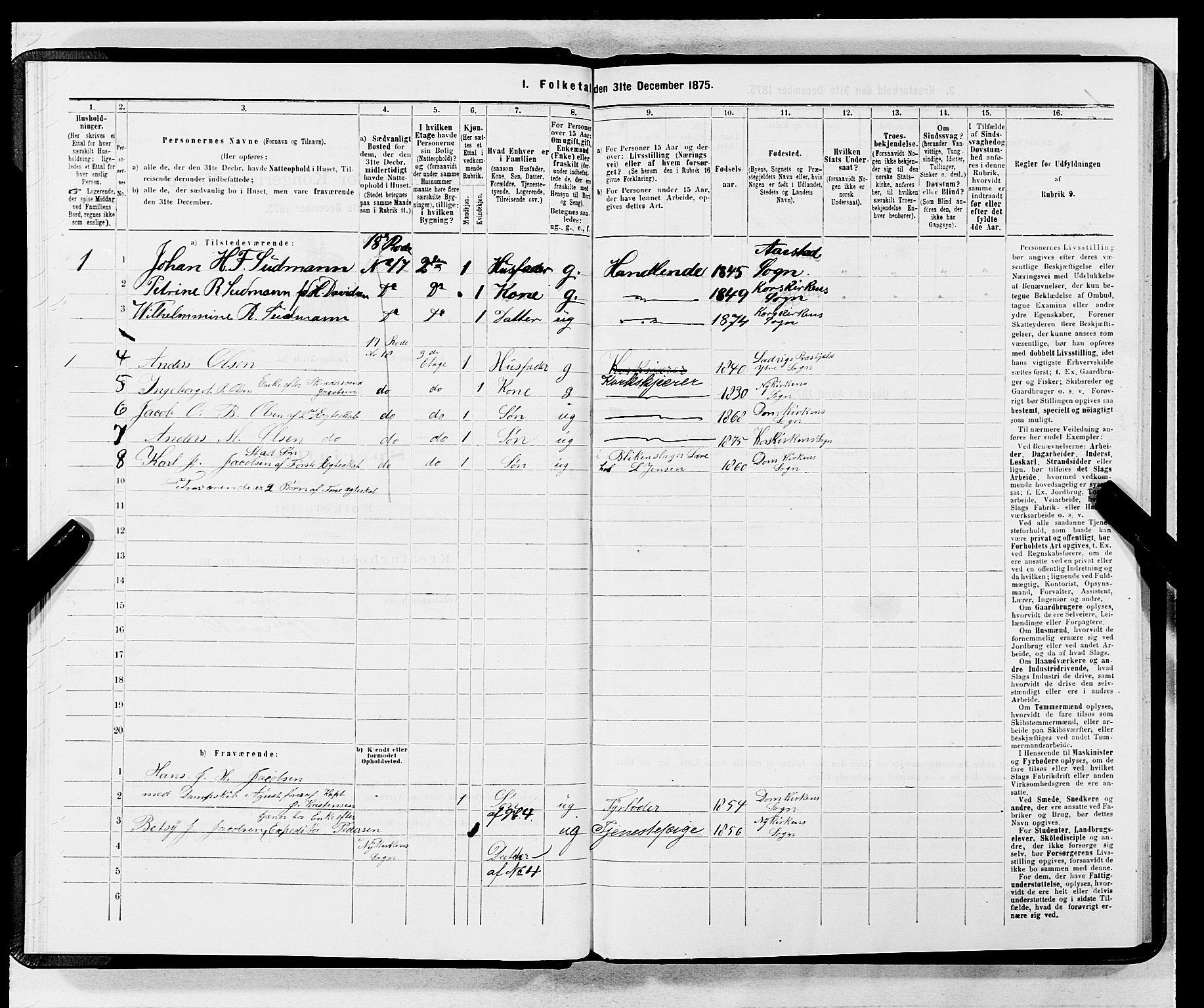 SAB, 1875 census for 1301 Bergen, 1875, p. 3775